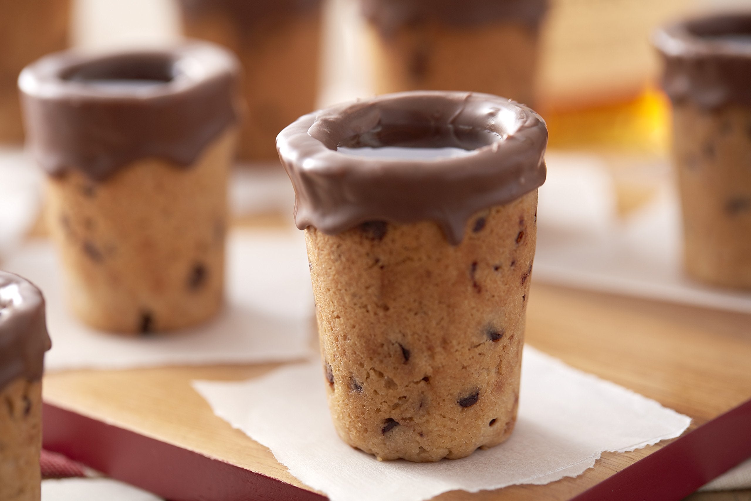 Wilton Cookie Shot Glass, 6-Cavity - Bake Perfect Sweet Shooters With This 6-Cup Cookie Shot Glass Pan, Non-Stick Round Pan Made