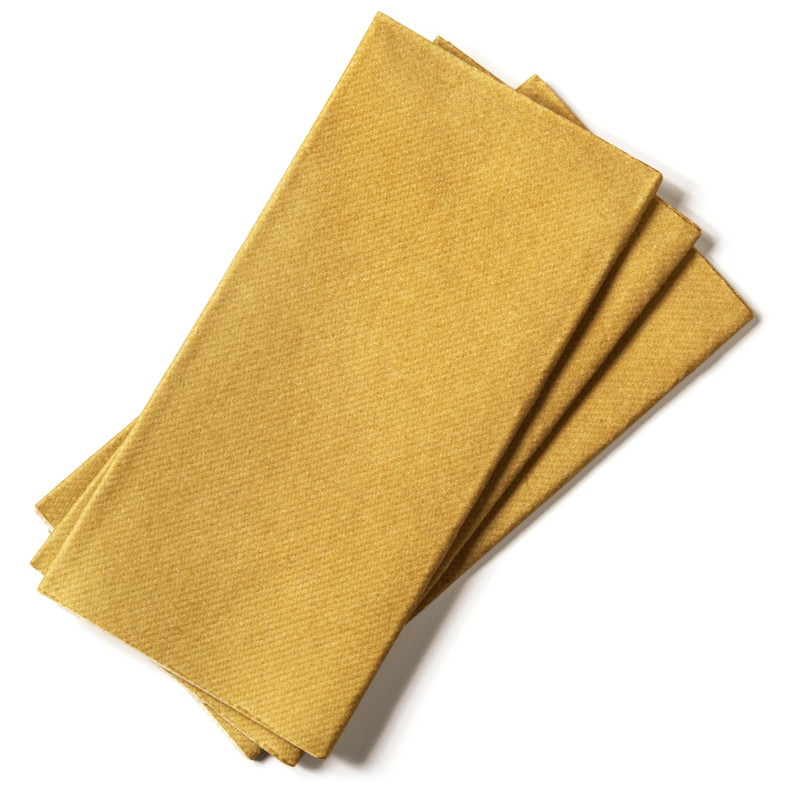AH AMERICAN HOMESTEAD Paper Napkins - Disposable Gold Linen-Like Dinner/Wedding Napkins 50 Count - Entertaining Party Essentials - Restaurant Quality Colored Table Napkins 15.75''x15.75'' (Gold)