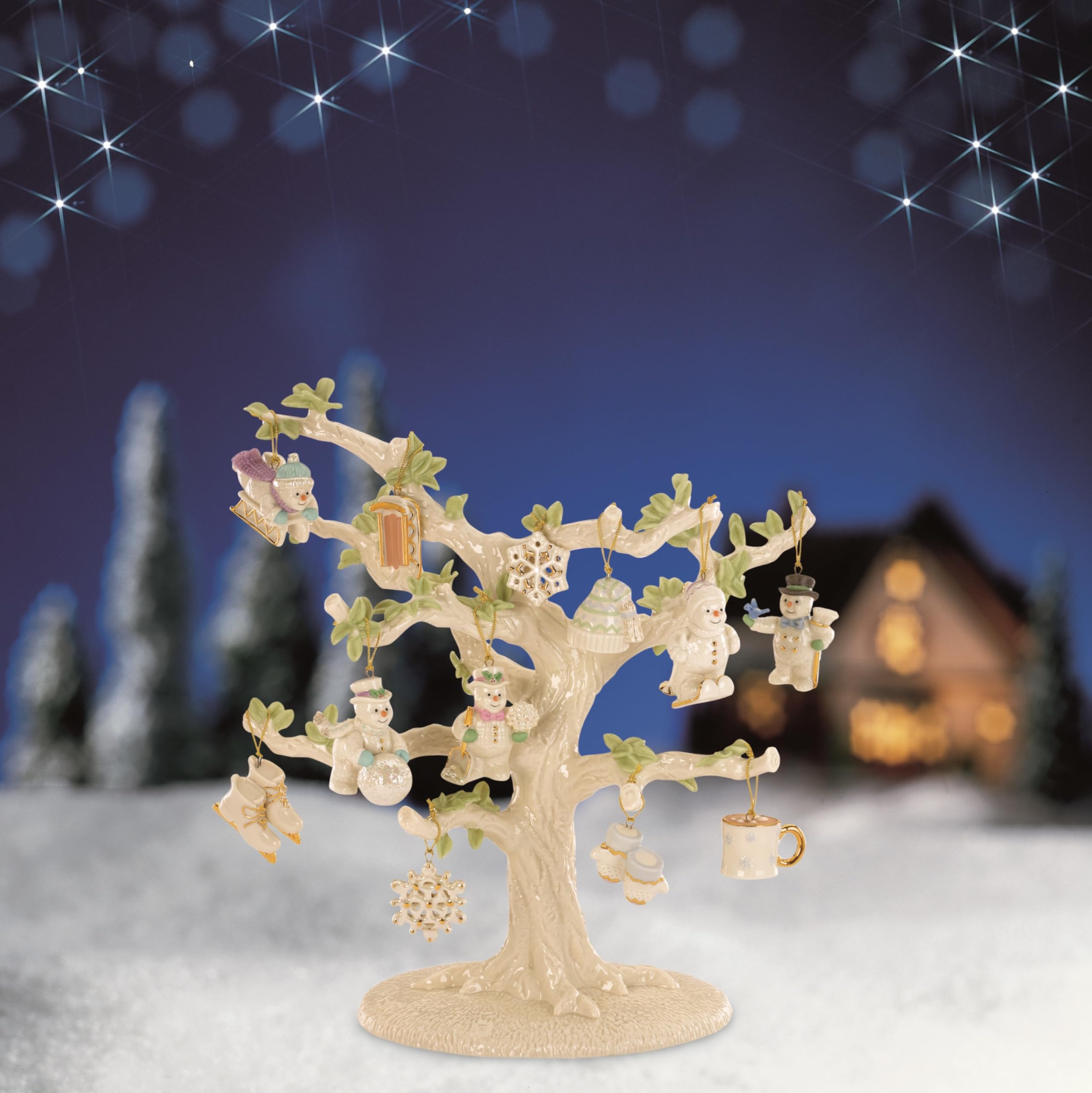 Lenox 828202 Snow Pals 12-Piece Ornament Set, Christmas