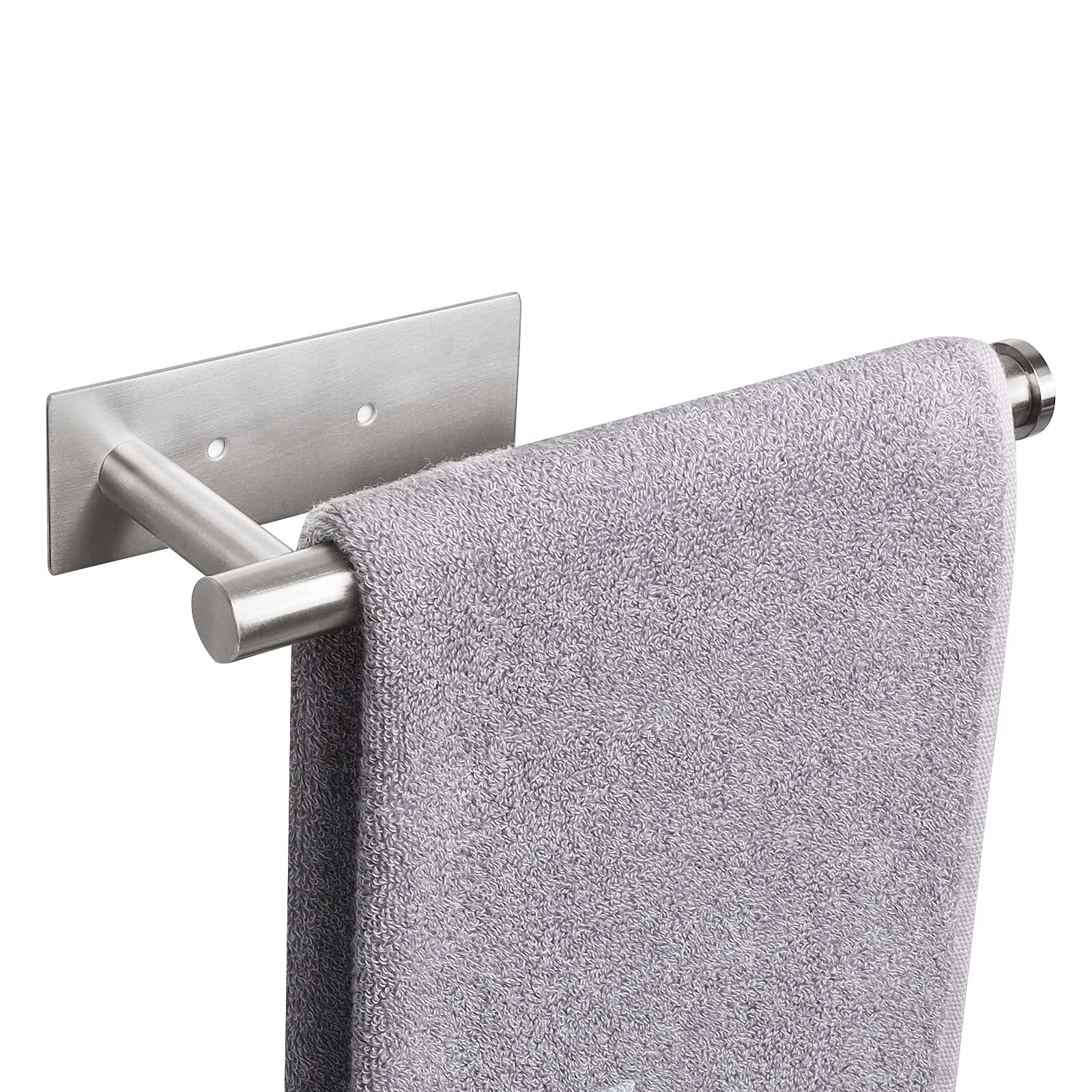 Nearmoon Self Adhesive Hand Towel Holder/Towel Ring, Stainless Steel Hand Towel Bar Rustproof Stick On Wall-Towel Rack For Bathr