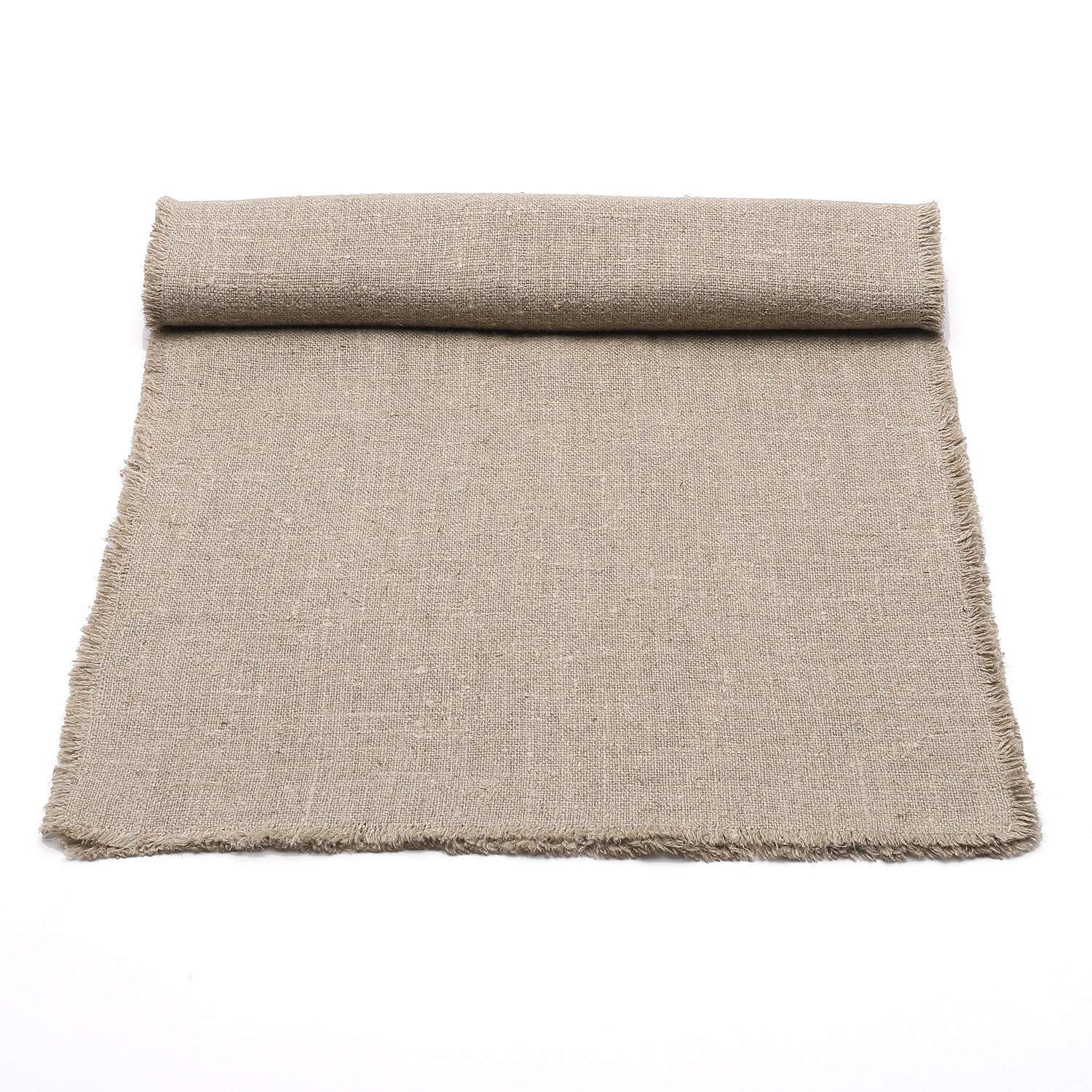 LinenMe Natural Linen 18x55 Rustic Runner 18x55Inch, 18 x 55