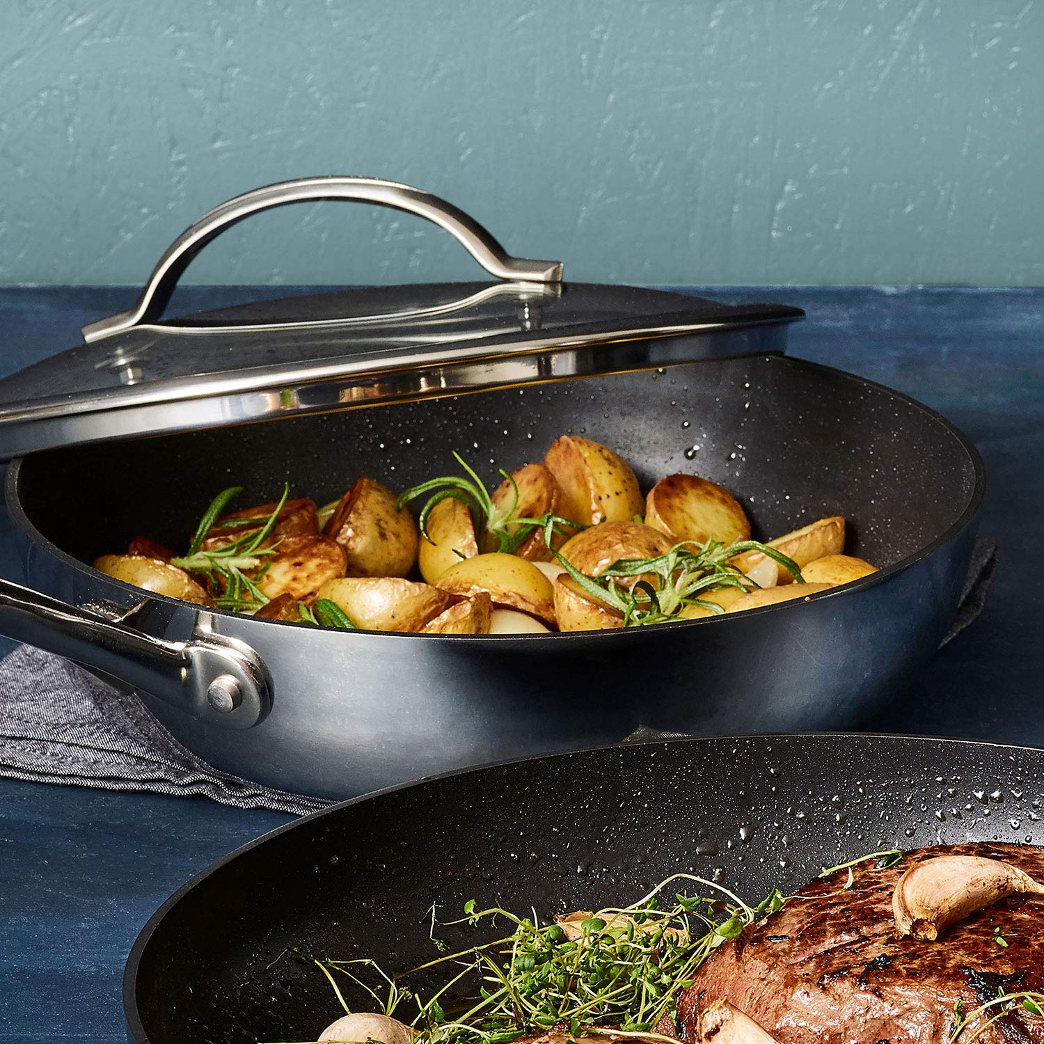 Scanpan HaptIQ 13 Piece Stainless Steel Nonstick Cookware Set, 1 pack