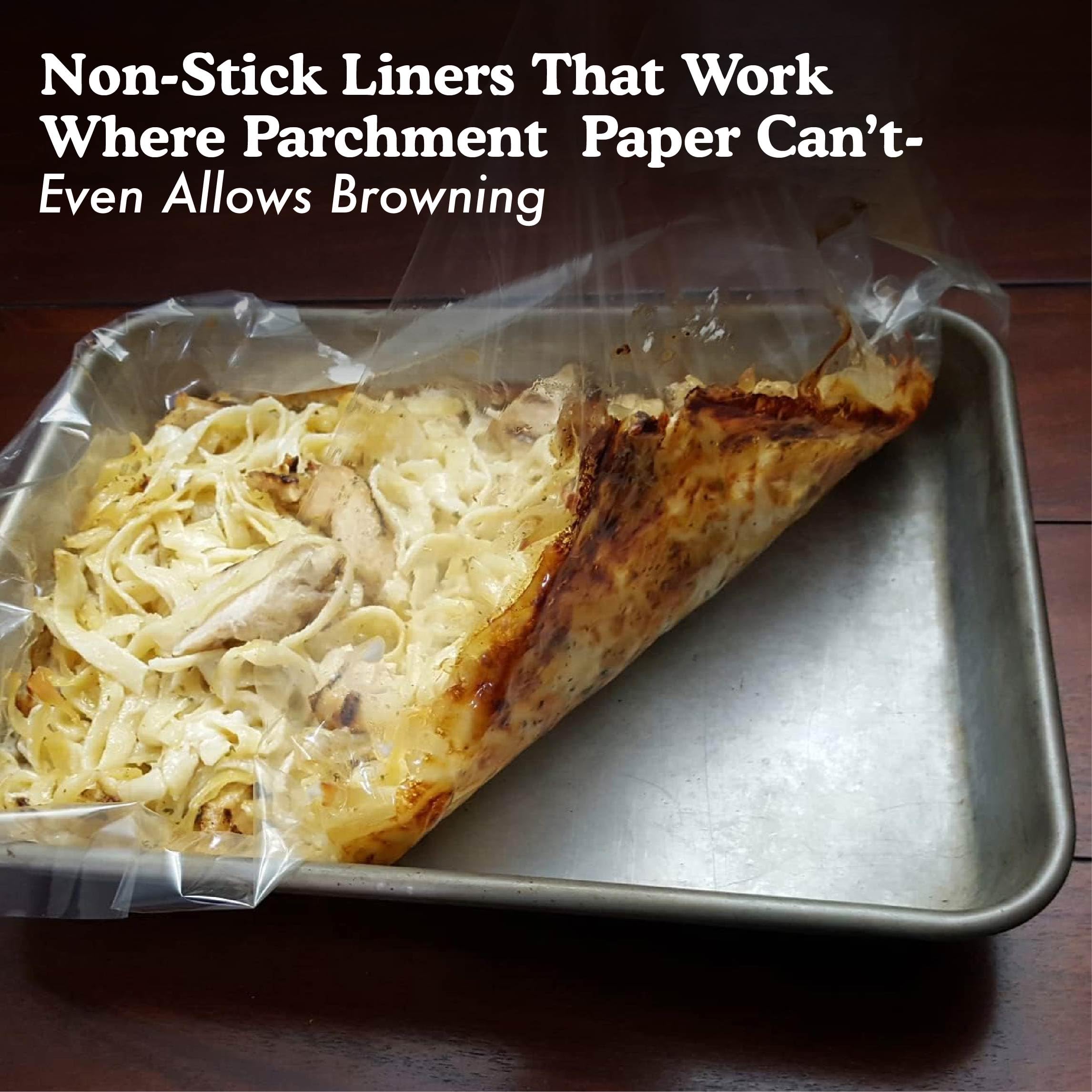 Regency Wraps Baking Dish Buddies, 14.5'' X 19'' Pack Of 10 Non-Stick Liners For Mess-Free Casseroles Dishes, Baking Sheets, Gla