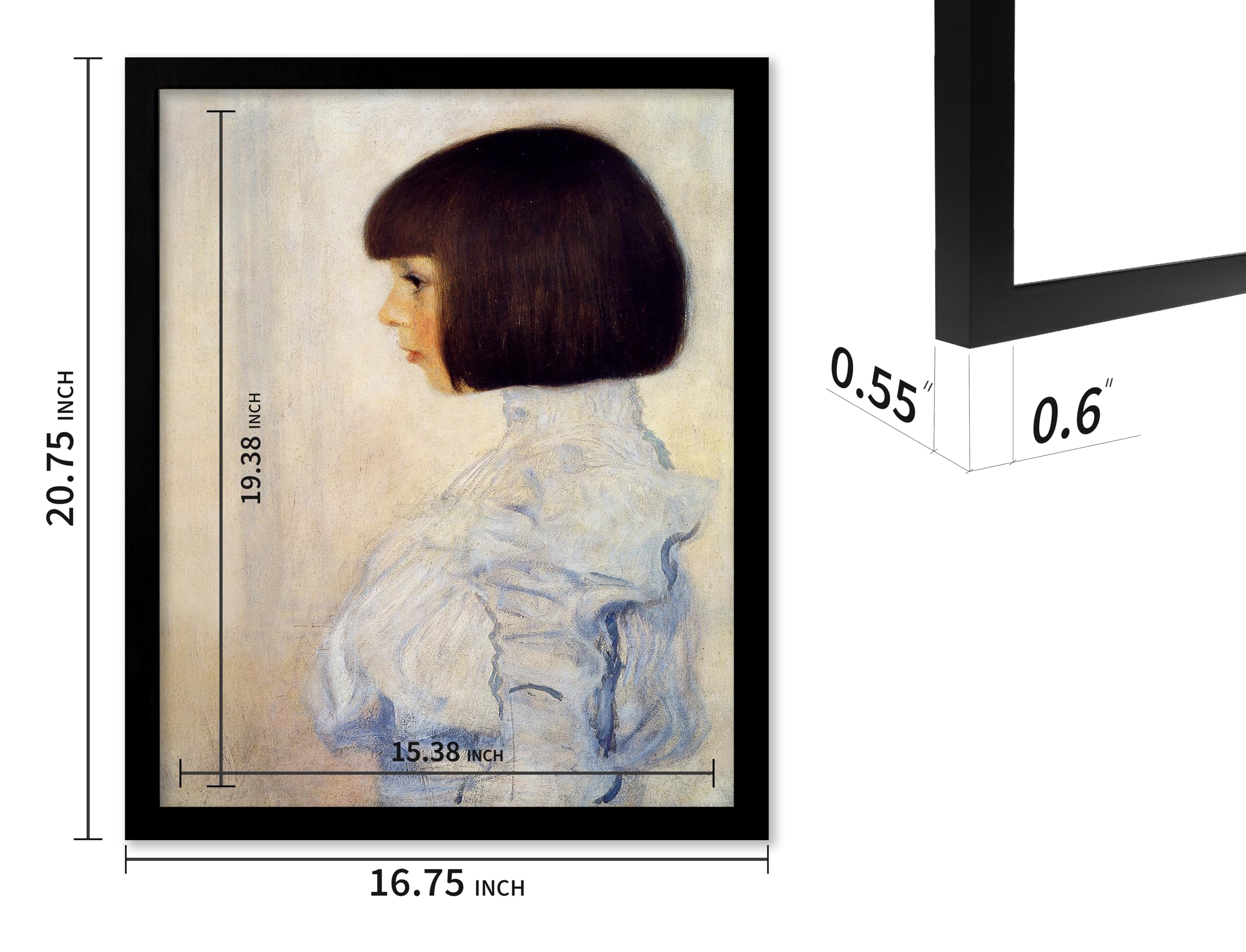 Poster Master 16''X20'' Black Wood Frames - 16X20 Poster Frames - Frame For Wall Art - Frame For Poster - 16X20 Frame Wood - Art