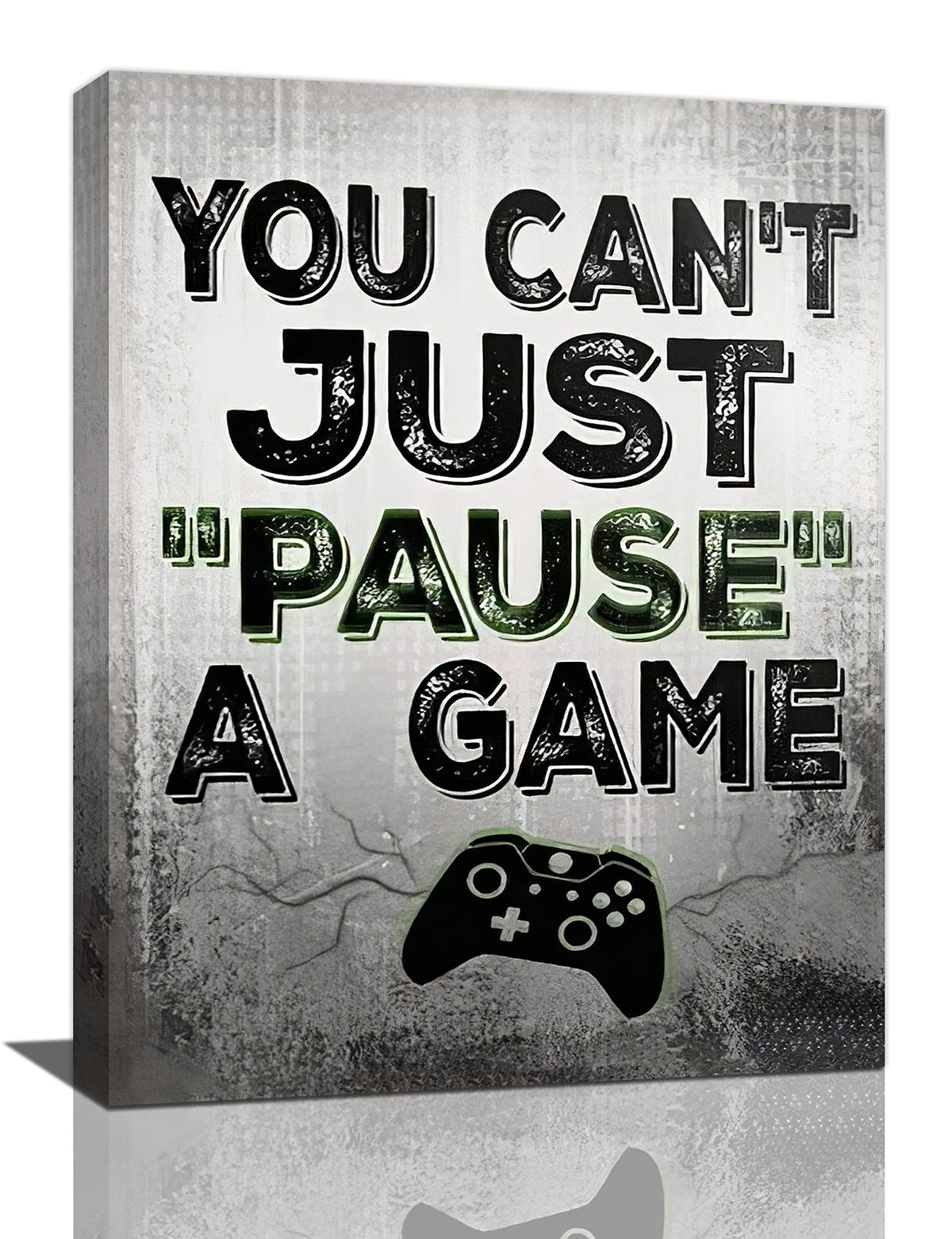 Video Game Wall Art Boys Gamer Room Decor Gaming Canvas Prints Black And Grey Pictures Painting Framed Artwork Decorations For T