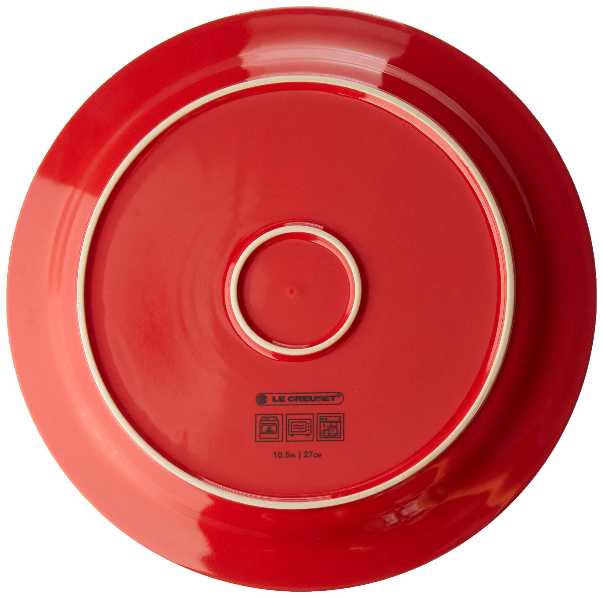 Le Creuset Stoneware Set Of 4 Dinner Plates, 10.5'' Each, Cerise