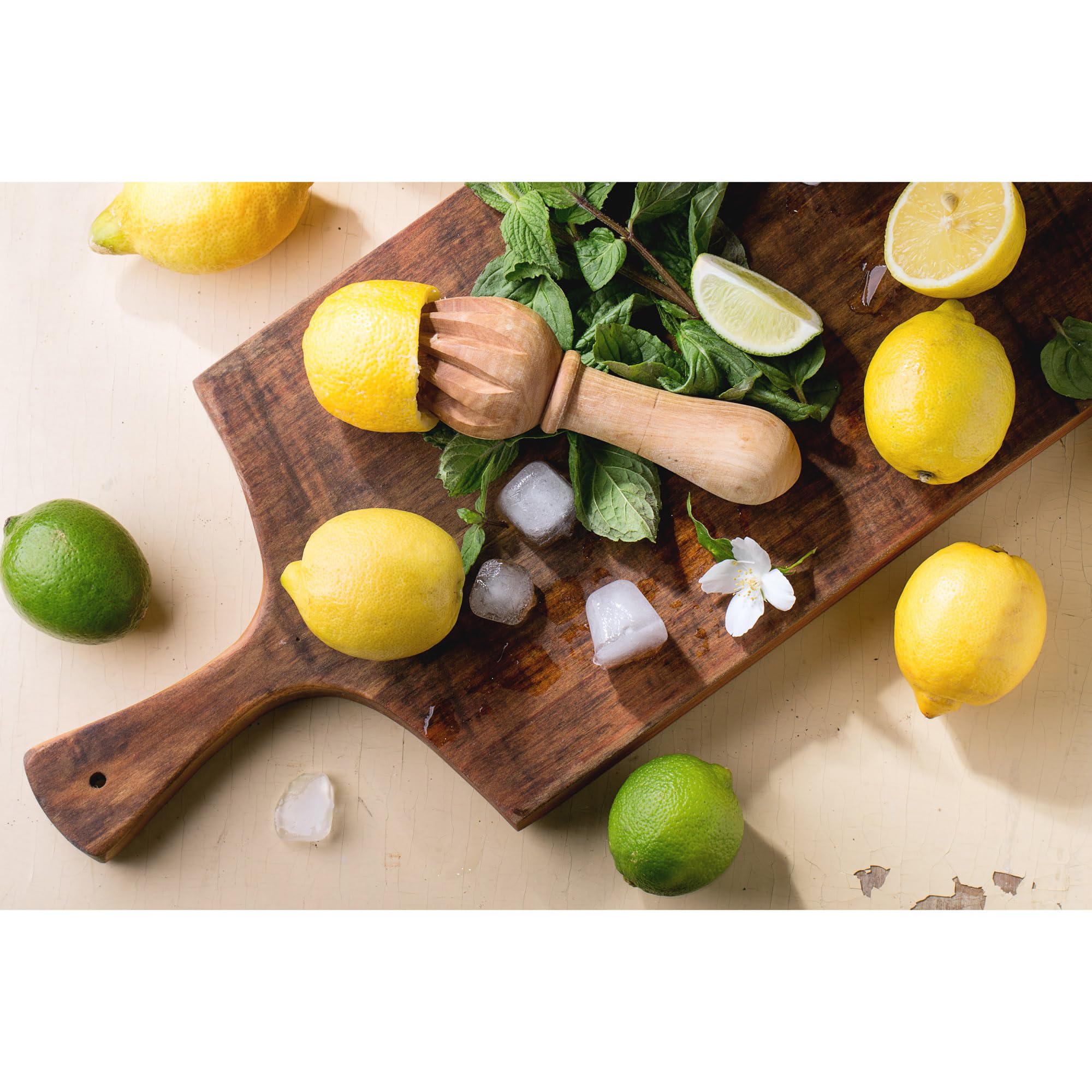 Hic Kitchen Citrus Juicer Reamer, Hardwood, 6.5-Inches