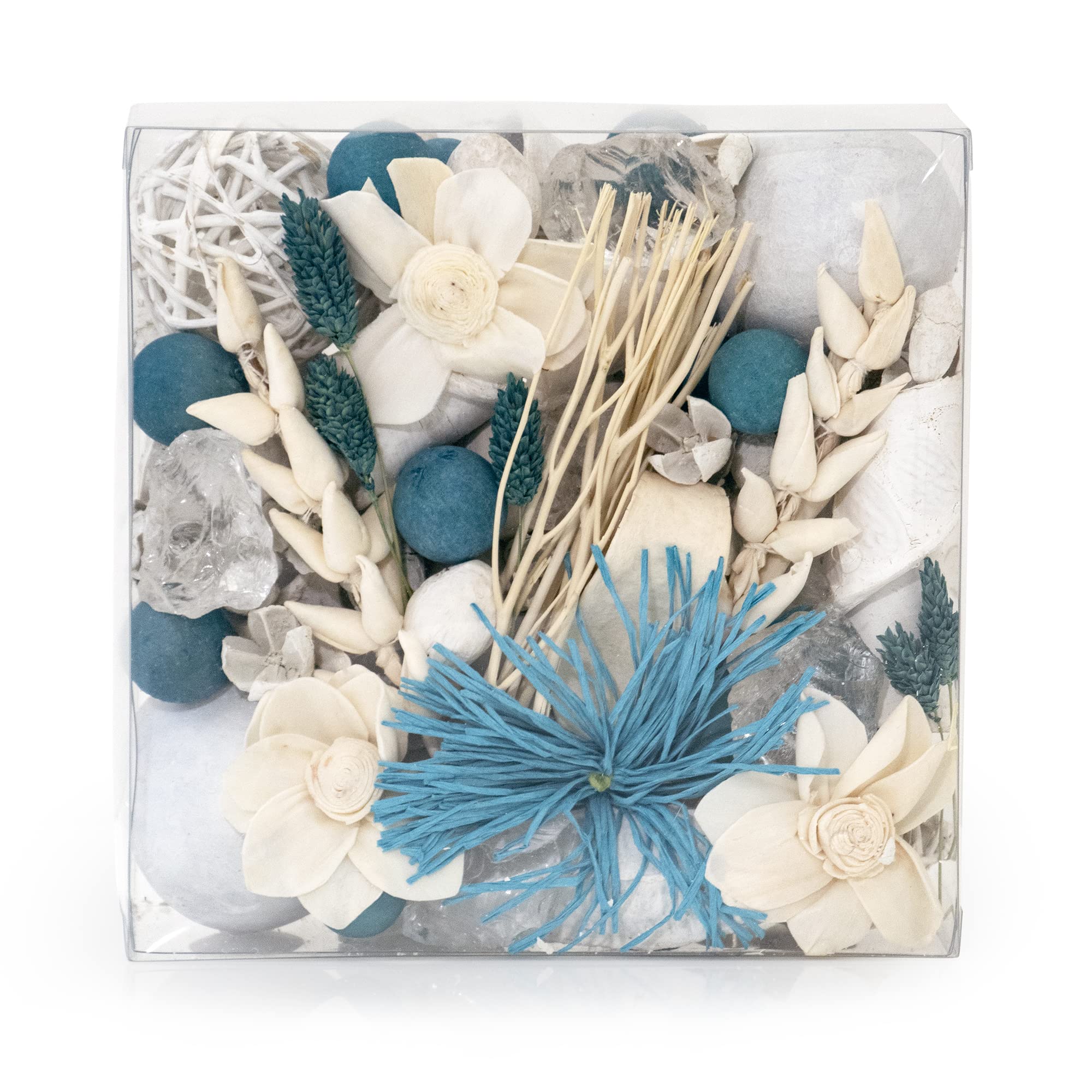 ANDALUCA Maison Box Fragrance Potpourri Decorative Vase & Bowl Filler Home D  cor (Linen Breeze)