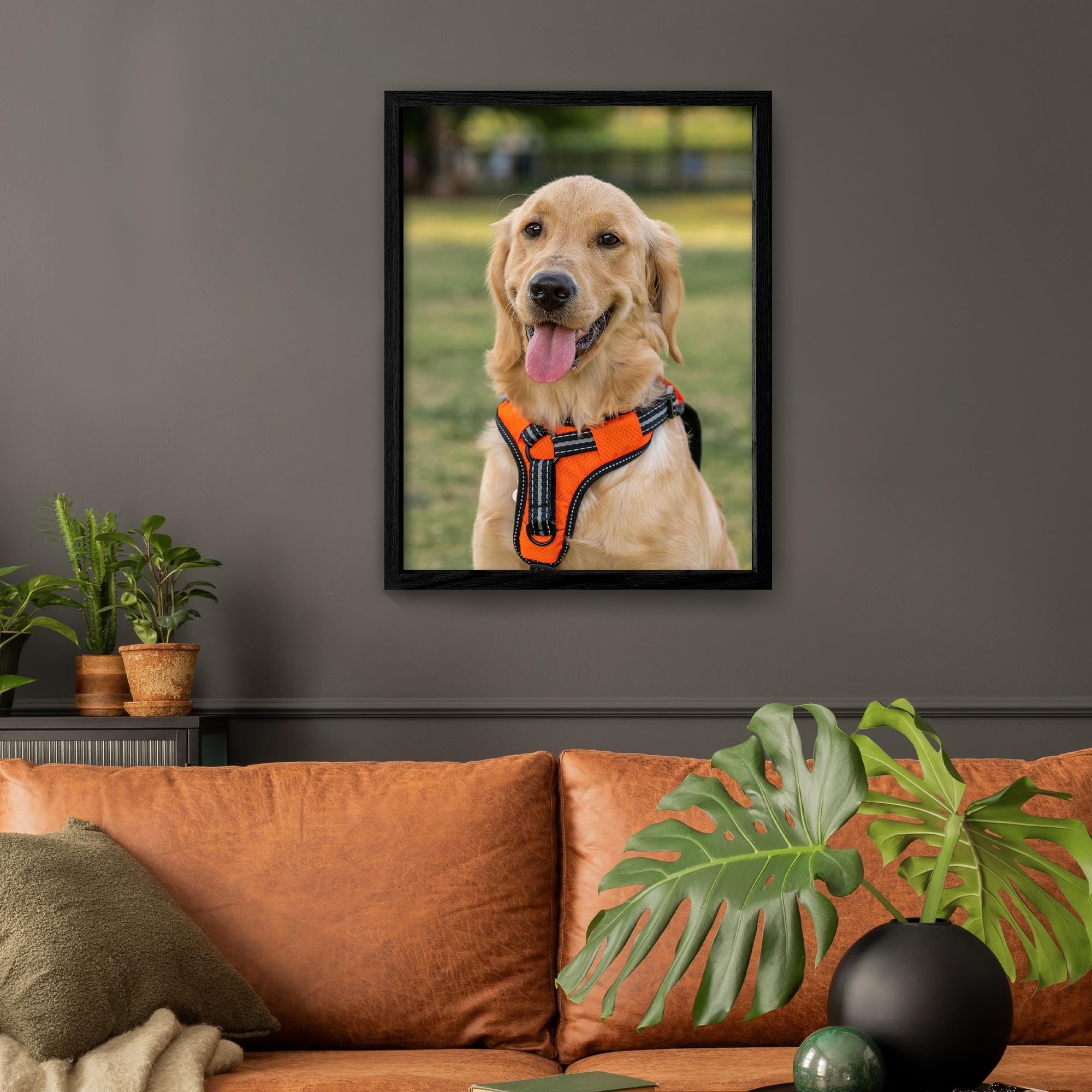 Framed Custom Canvas Prints With Your Photos Personalized Photo To Canvas Print Gifts For Couples Friends Family Baby Pets 18X24