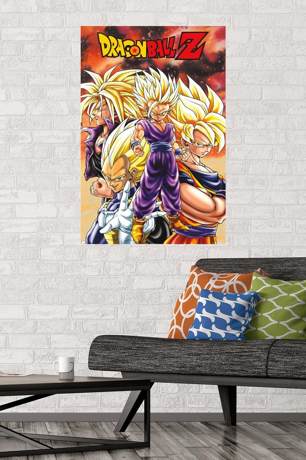 Trends International Dragon Ball Z - Saiyans Wall Poster, 22.375'' X 34'', Premium Unframed Version