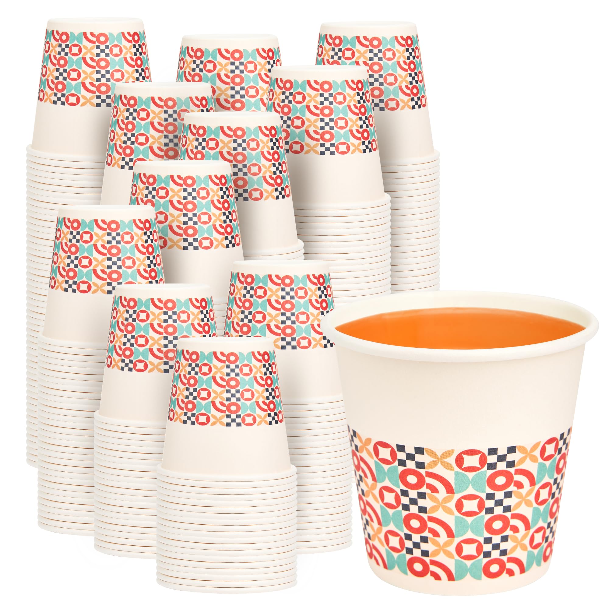 METAPRINT 600 Pack 3 oz Bathroom Cups, Disposable Paper Cups with Rolled Rim, Small Paper Mouthwash Cup for Guest Bathrooms, Van