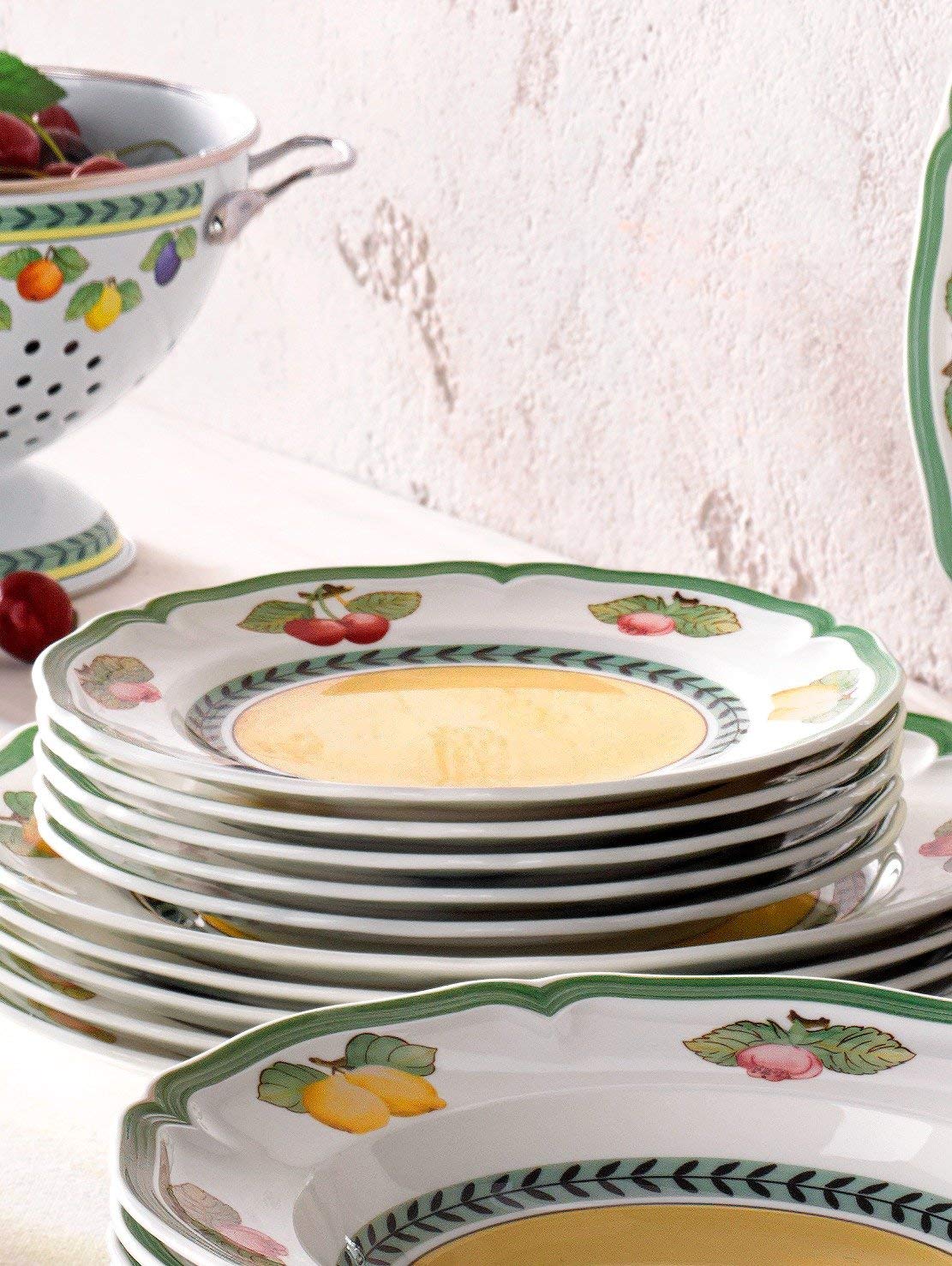 Villeroy & Boch French Garden Fleurence Salad Plate, Premium Porcelain, White/Multicolored