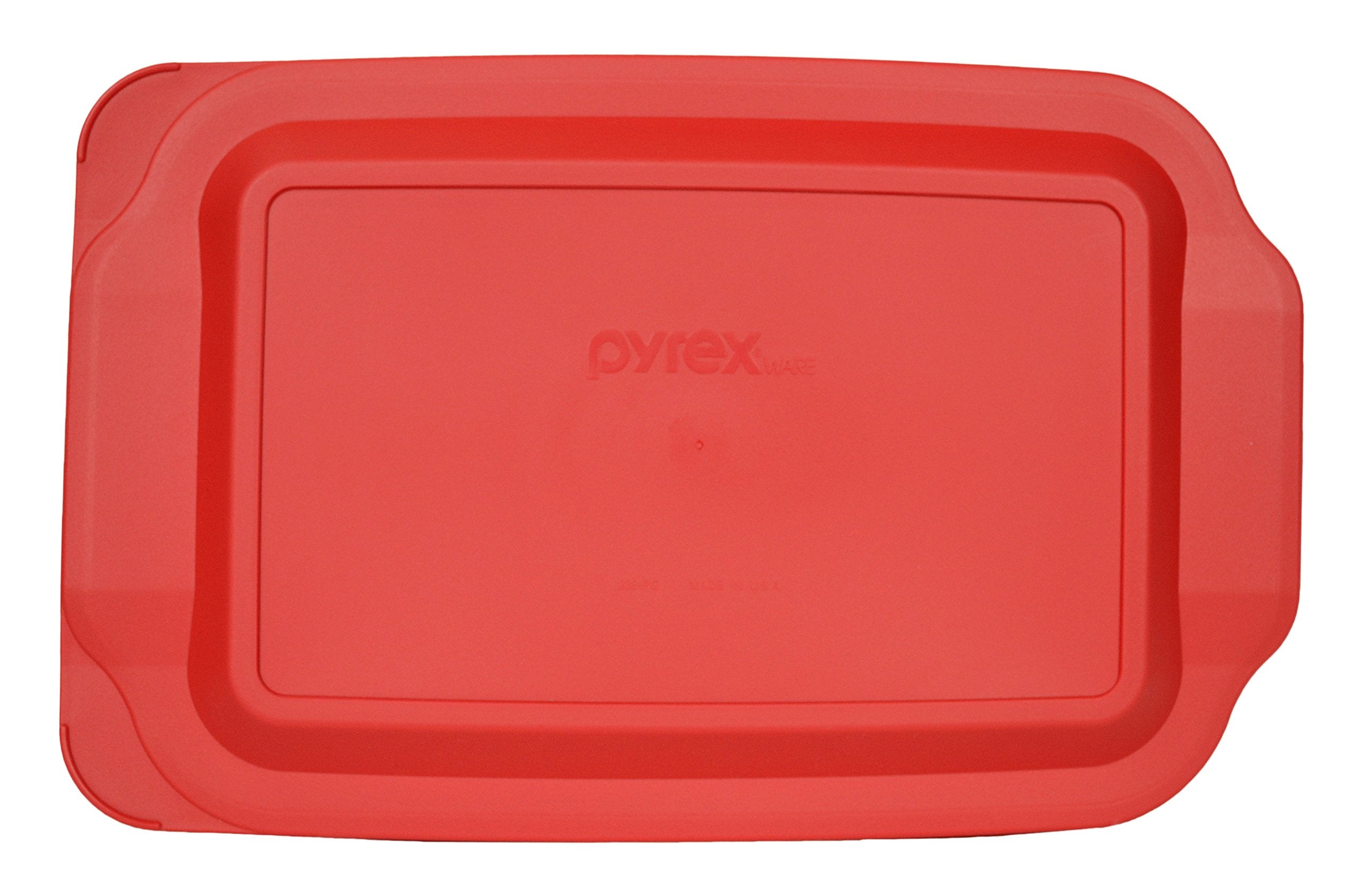 Pyrex 233-PC 3qt Red Replacement Food Storage Lid, (Only Fits Pyrex 233 Glass Dish NOT Pyrex C-233 Dish) Made in the USA