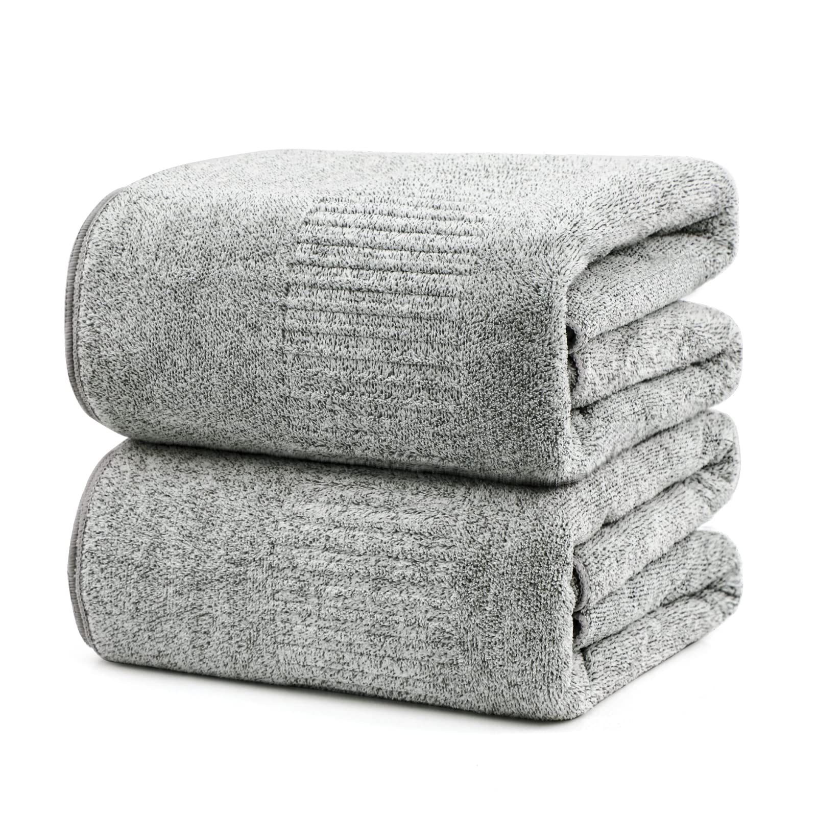 Seisso Bath Towels, Extra Absorbent & Quick Drying Towels For Bathroom, Viscose Made From Bamboo Soft Bath Sheet (35 X 63Inch),