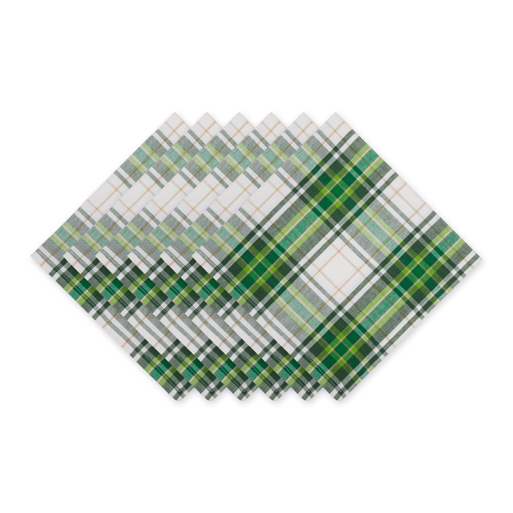 ST. PADDY PLAID NAPKIN SET/6