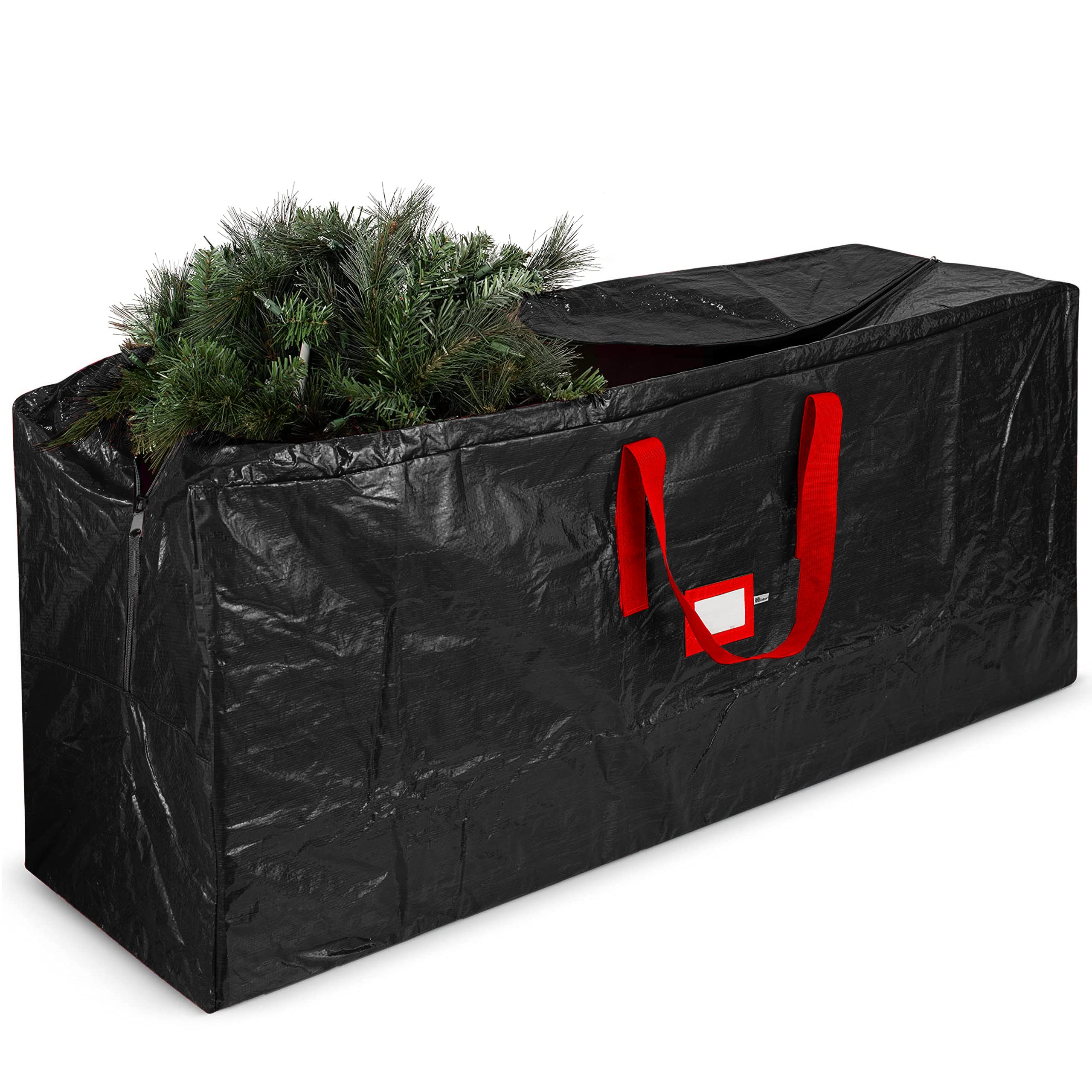 Zober Large Christmas Tree Storage Bag - Fits 9 Ft Artificial Trees - Plastic, Waterproof Christmas Tree Bag For Storage Box For