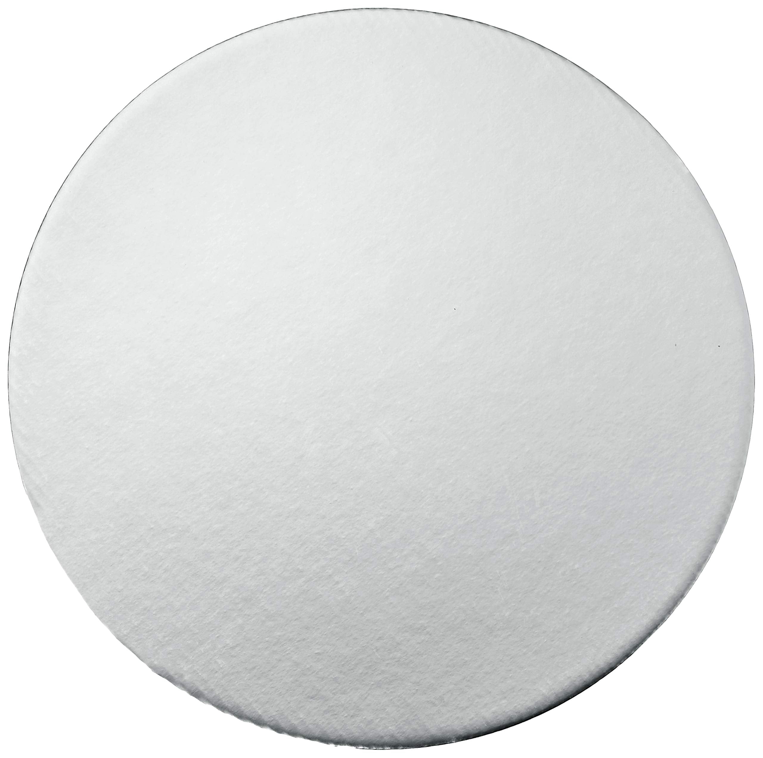 Fox Run 12-Piece Cardboard Scalloped Cake Circle Base, 10'', Silver