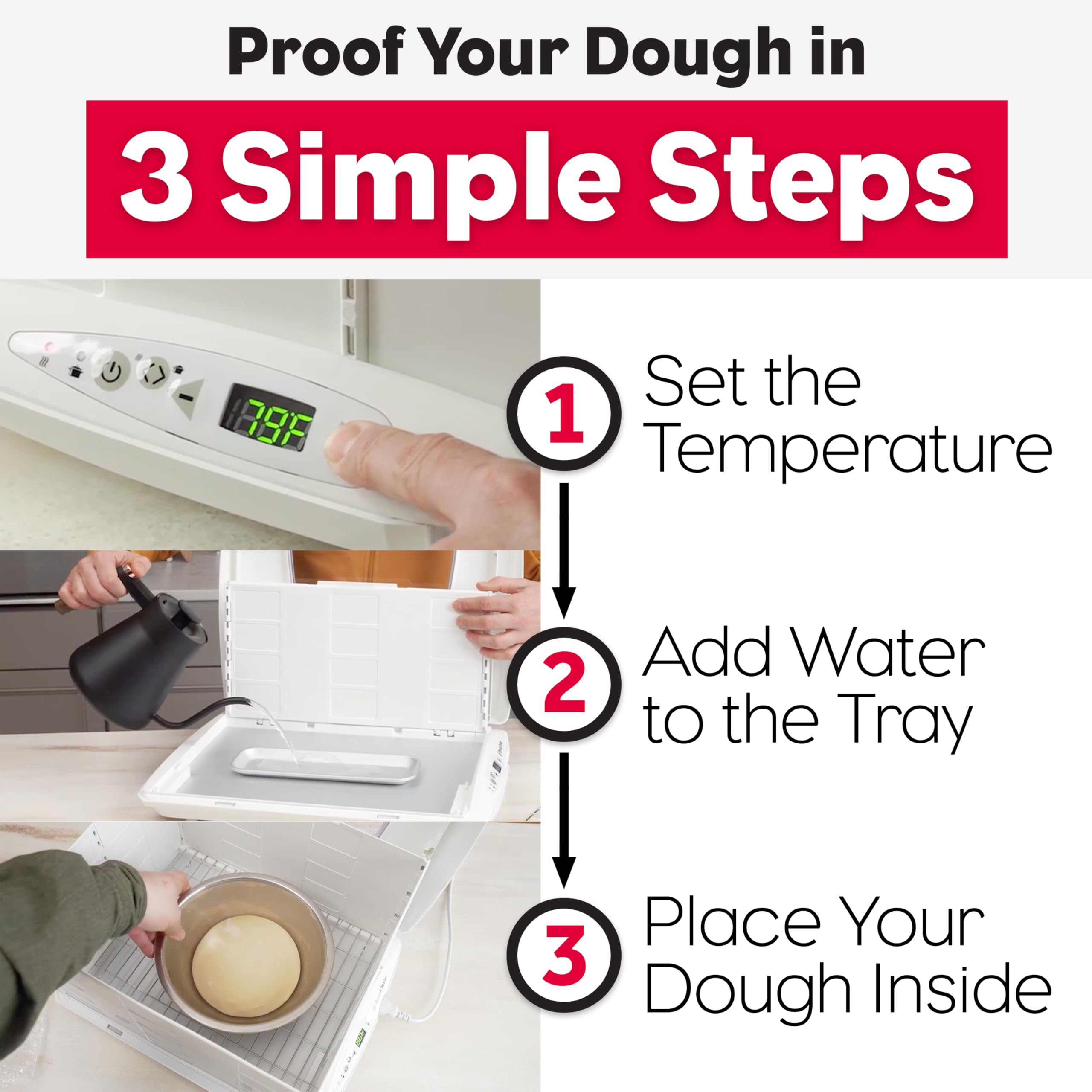 Brod & Taylor Folding Proofer & Slow Cooker (Proofer w/Accessory Shelf)  White