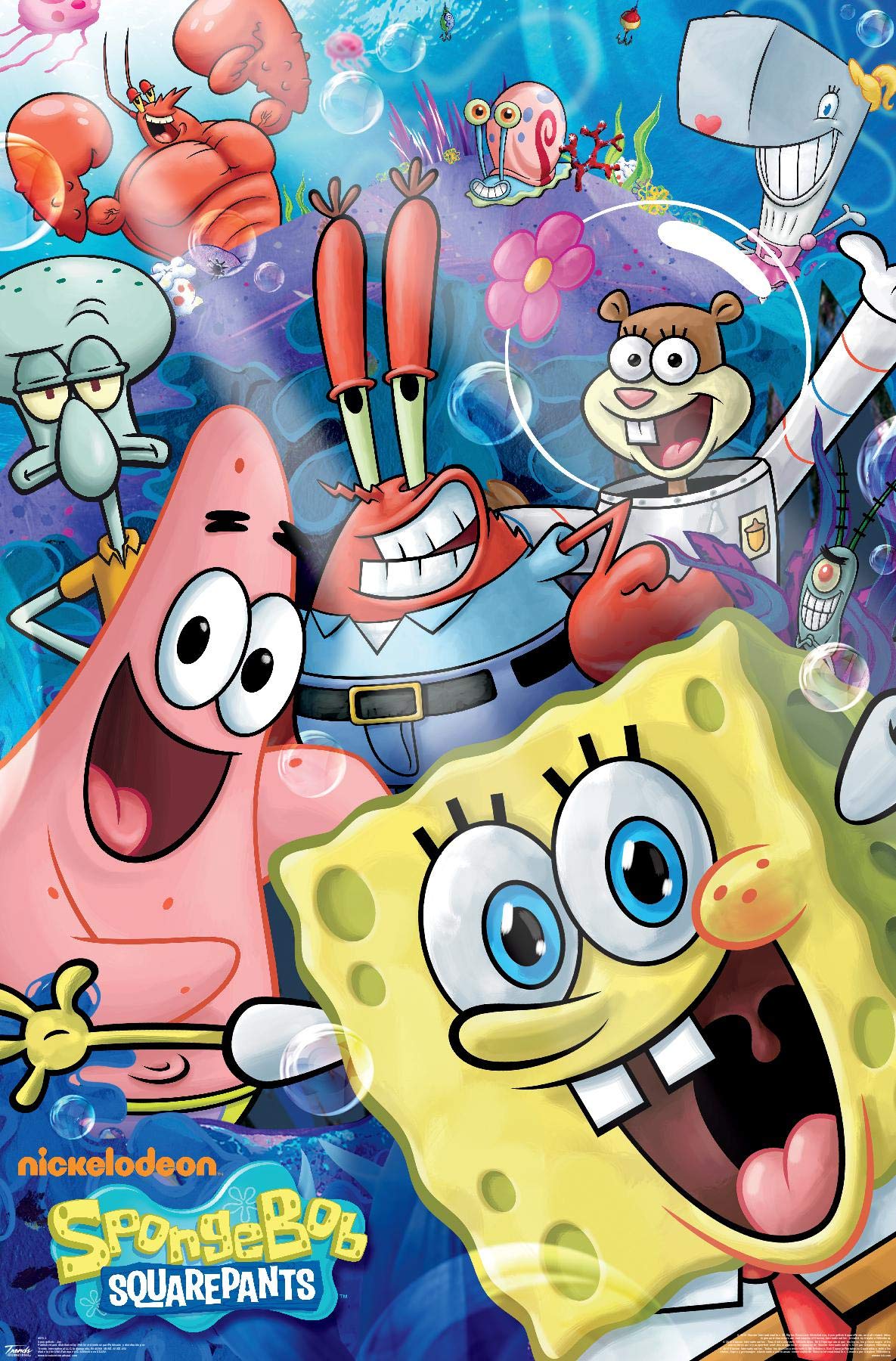 Trends International Nickelodeon Spongebob - Joy Wall Poster, 14.725'' X 22.375'', Premium Unframed Version
