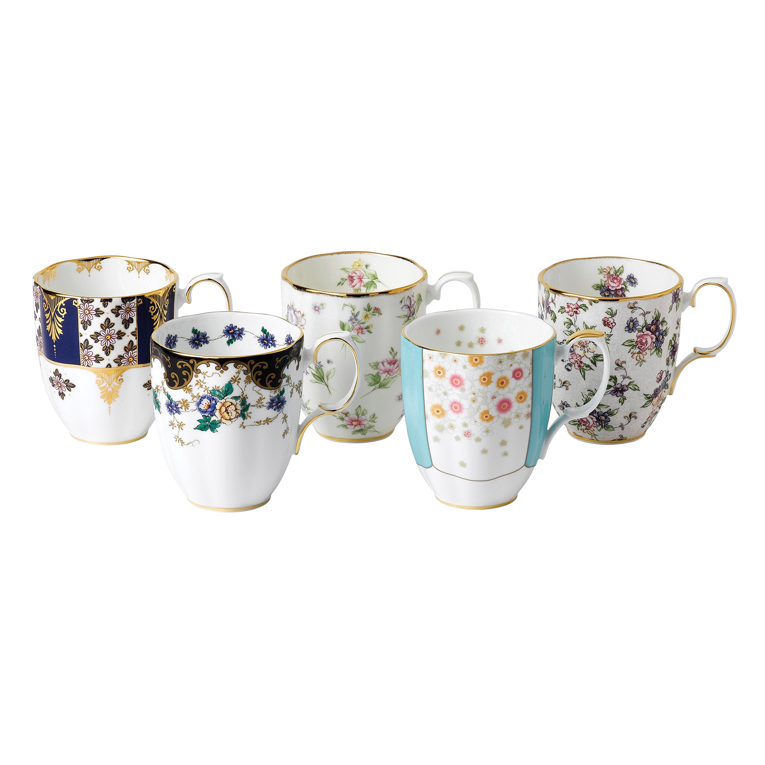 Royal Albert 100 Years 1900-1940 5-Piece Mug Set
