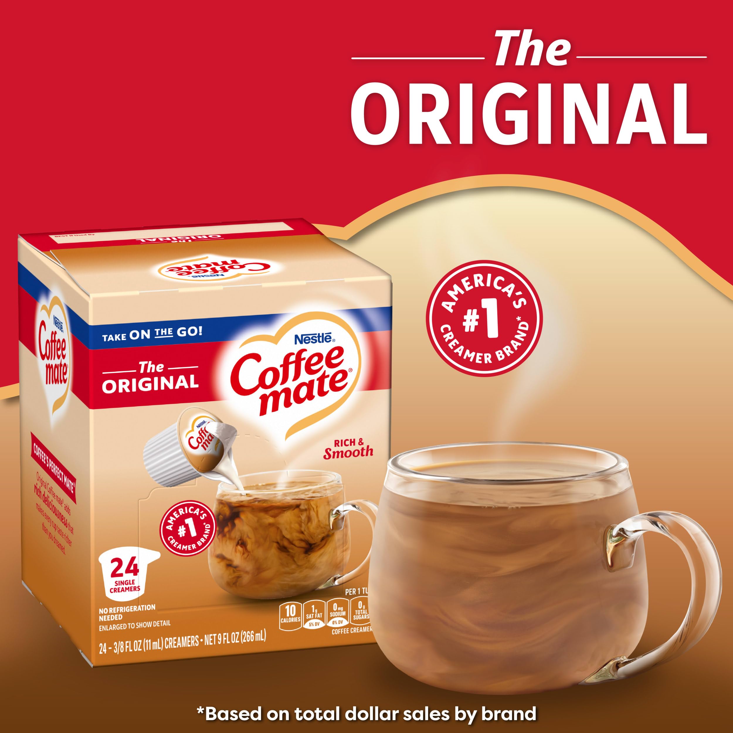 Nestle Coffee mate Original Liquid Coffee Creamer Singles  24 Count