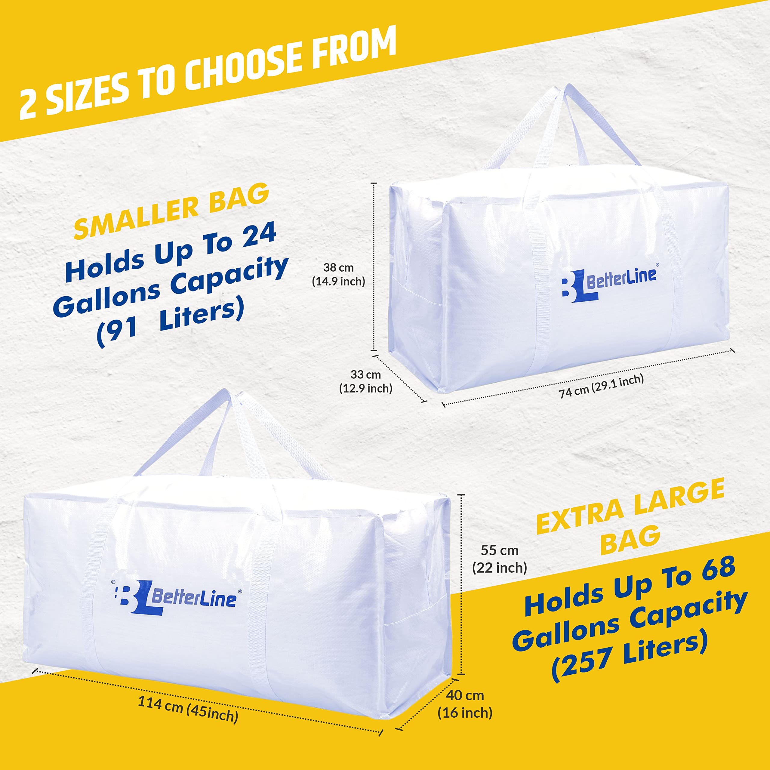 Heavy Duty Moving And Storage Bag - 29''X13''X15'' Inches Tote With Reinforced Handles - Holds Up To 65 Lbs. - Tear And Water Re