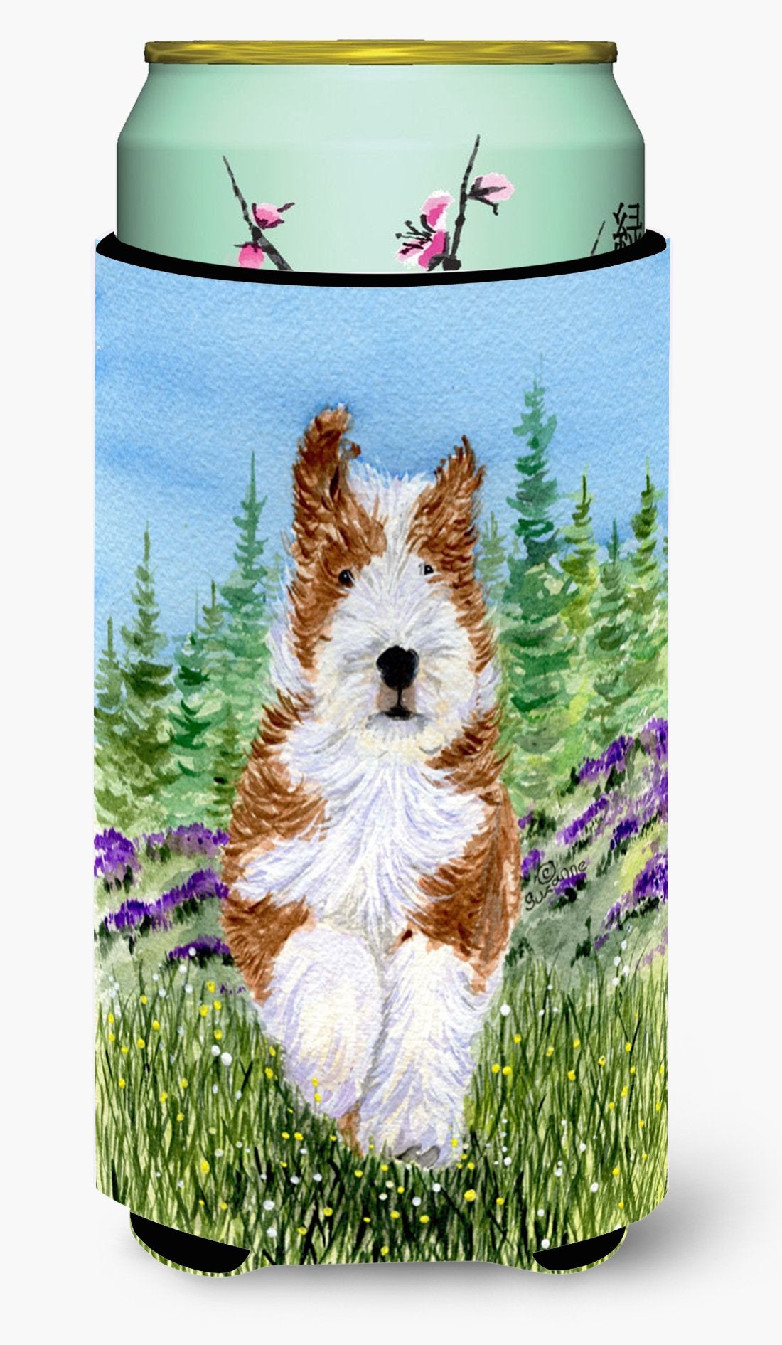 Bearded Collie  Tall Boy Beverage Insulator Beverage Insulator Hugger