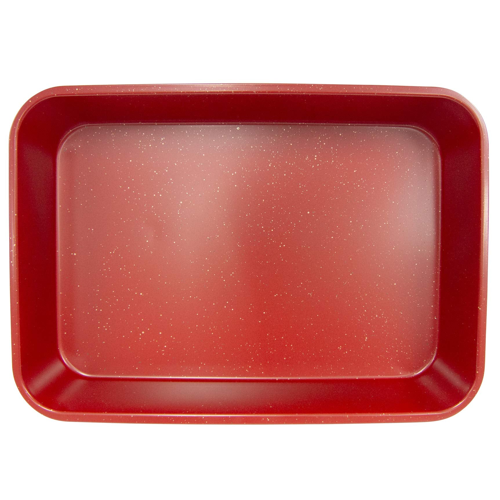Casaware Grande Lasagna/Roaster Pan 18 X 12 X 3-Inch - Extra Large, Ceramic Coated Nonstick (Red Granite)