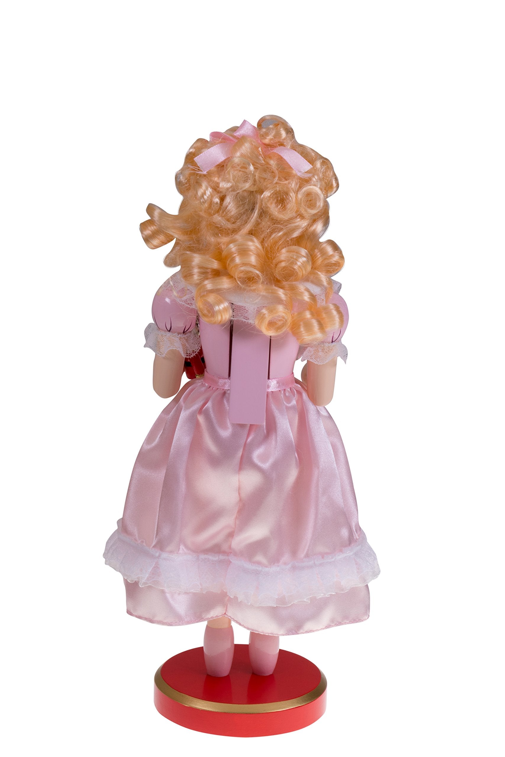 Clever Creations Clara 14 Inch Traditional Wooden Nutcracker, Festive Christmas D  cor for Shelves and Tables