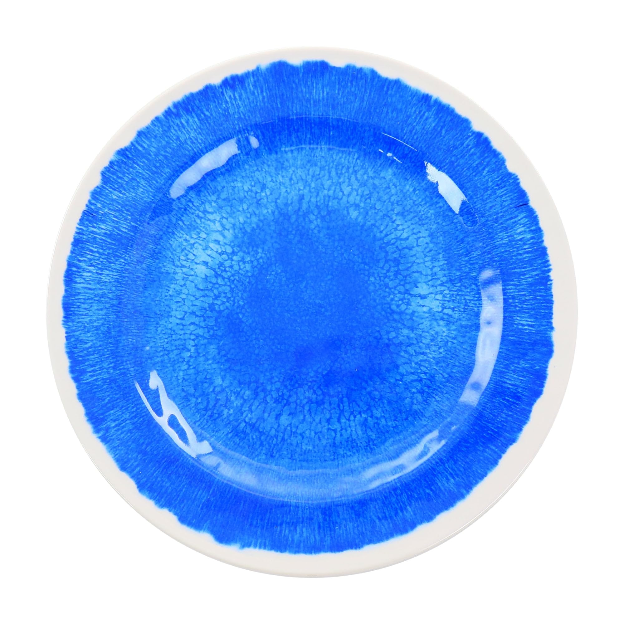 Elama EL-N Elly Collection Melamine Dinnerware Set, 12 Piece, Blue