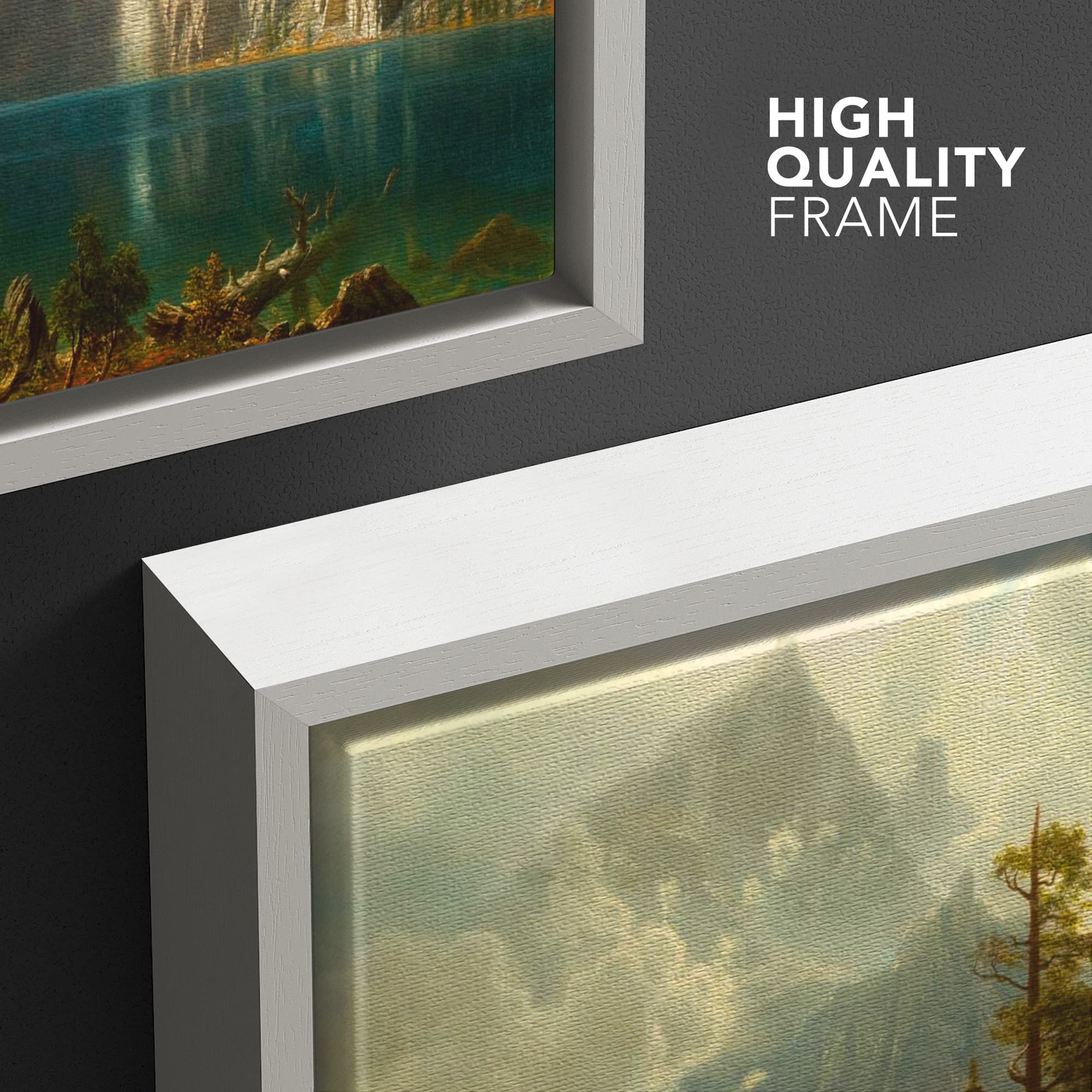 wall26 Sierra Nevada in California by Albert Bierstadt Canvas Prints Wrapped Gallery Wall Art  Stretched & Framed Ready to Hang - 16''x24'' White