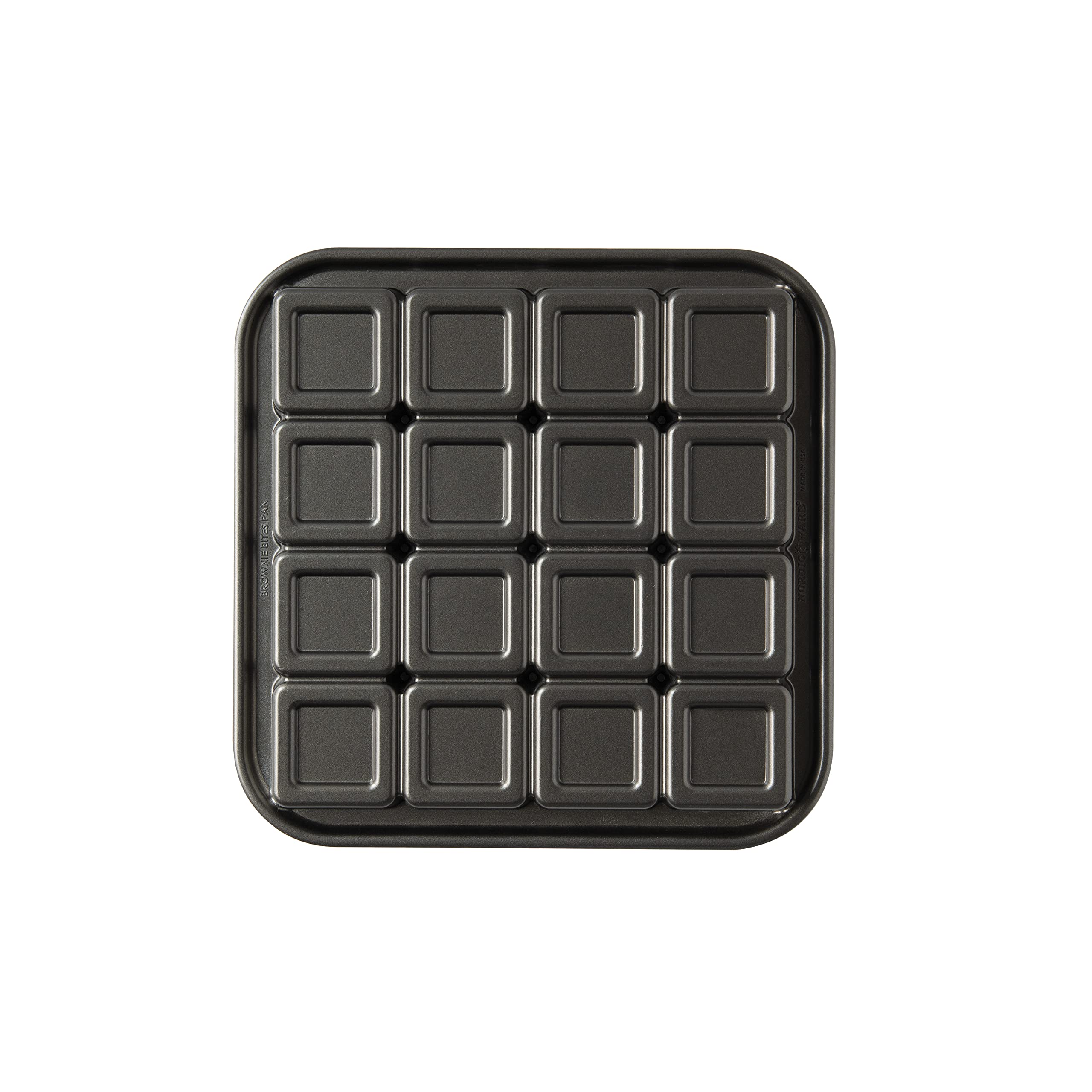 Nordic Ware Pro-Cast Brownie Bites Pan, 2, Graphite