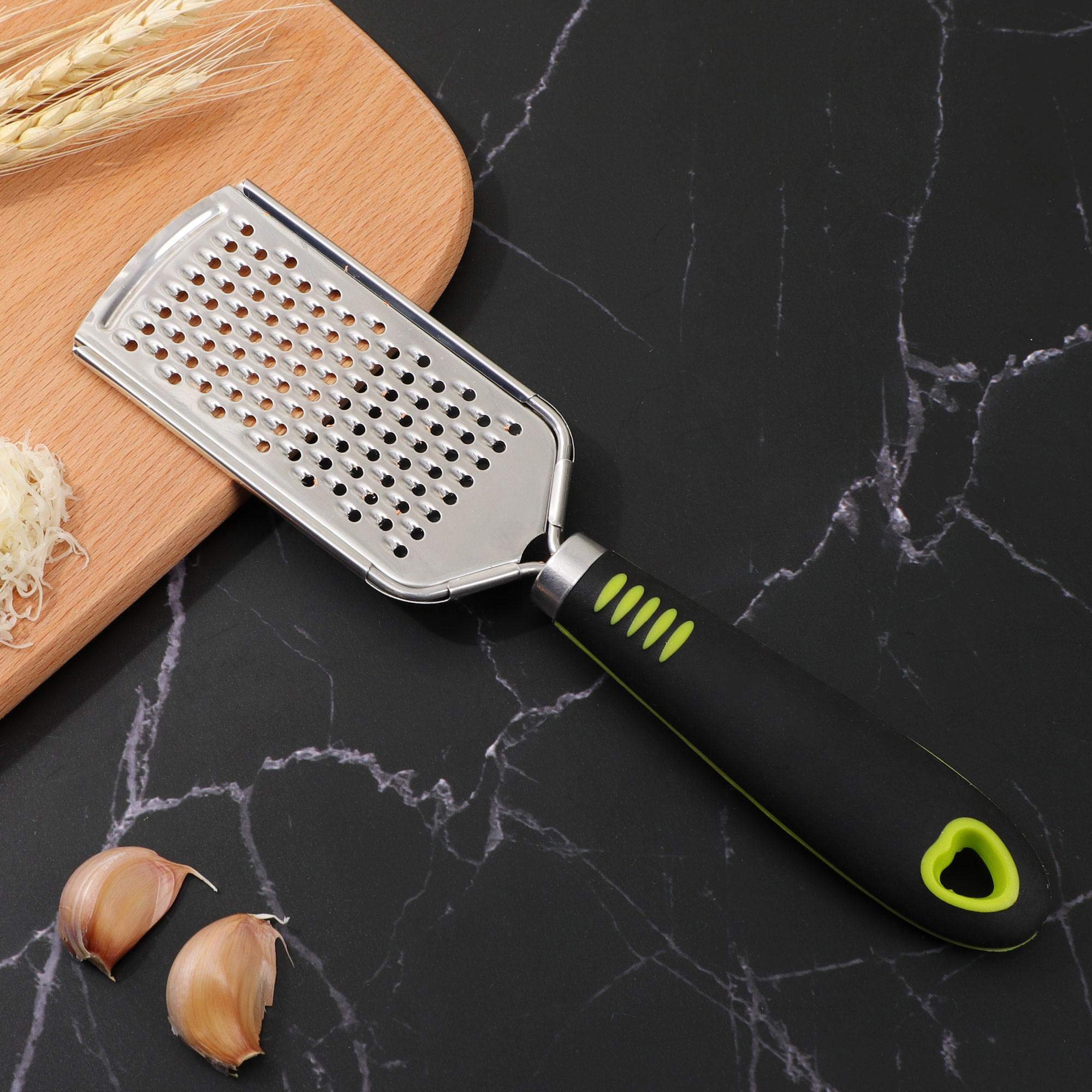 Uxcell Cheese Grater Stainless Steeel, Cheese Grater With Handle, Handheld Cheese Grater For Parmesan Cheese, Vegetables, Lemon,