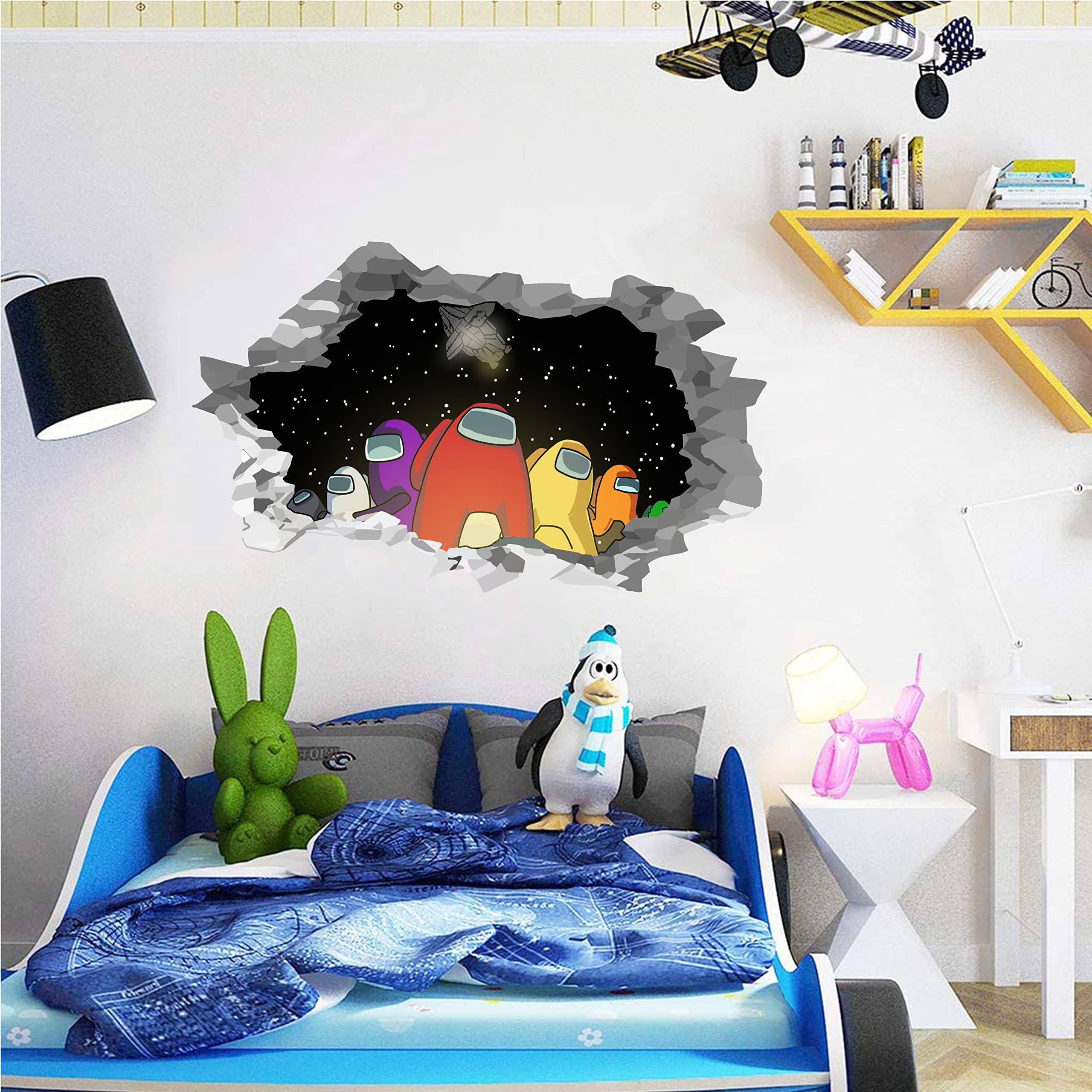 Unicorn Among Us Wall Stickers For Bedroom Wall Decals,Wall Decor For Kids,Computer Desk Wall Waterproof Hot Game Stickers For L