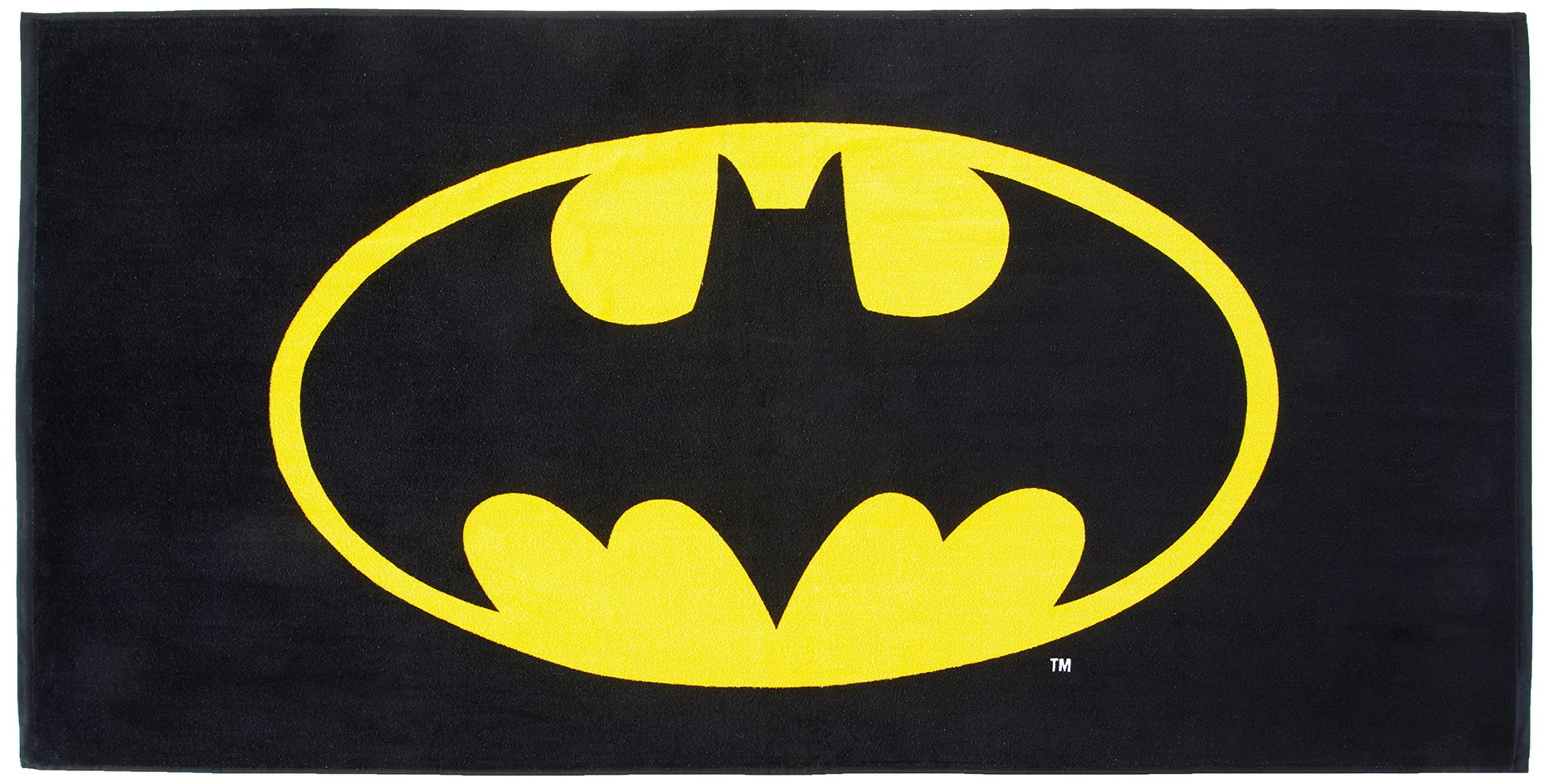 Franco Batman Super Soft Cotton Bath/Pool/Beach Towel, 60 In X 30 In, (Official Licensed Batman Product)