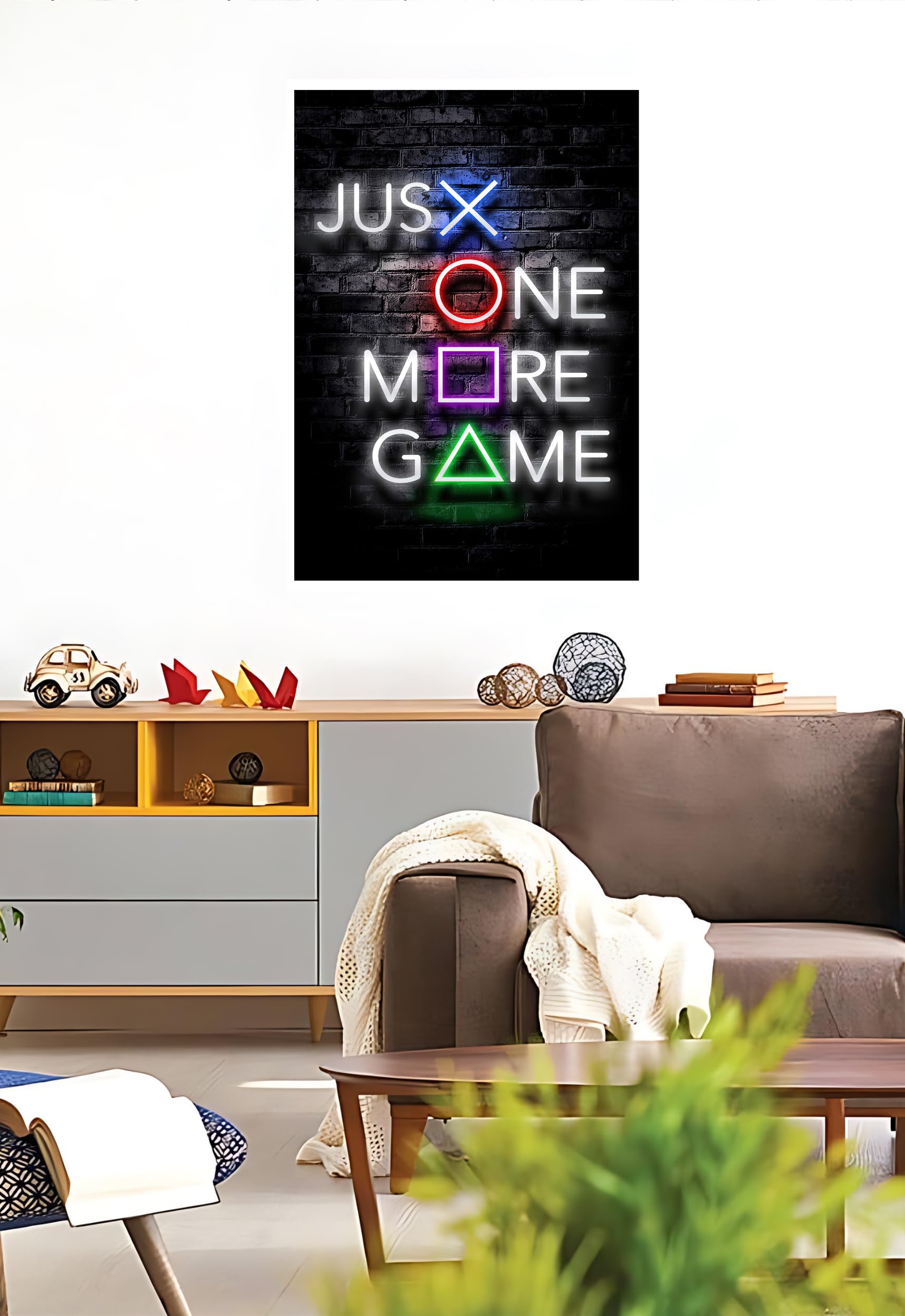 Master Flame Gaming Quotes Aesthetic Wall Art Poster For Living Room, Home & Wall Decor Frame/Frameless | Xbox Playstation Contr