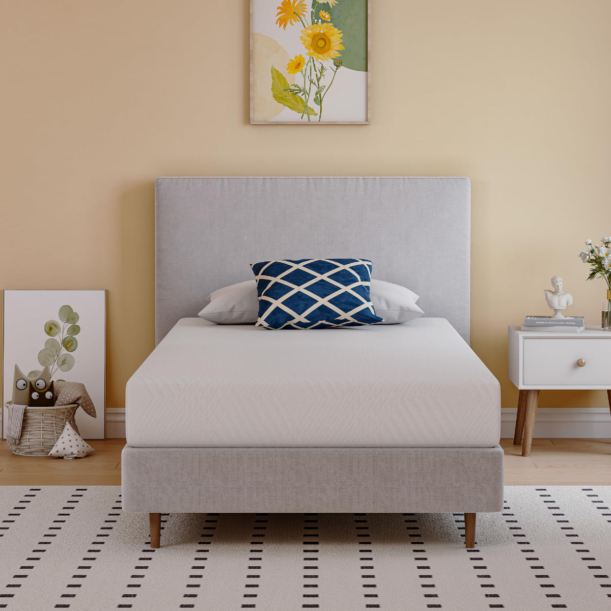 Twin Mattress In A Box, 6 Inch Mattresses For Kids Bed Single Size Daybed Individual Bunk, Memory Foam Medium Firm