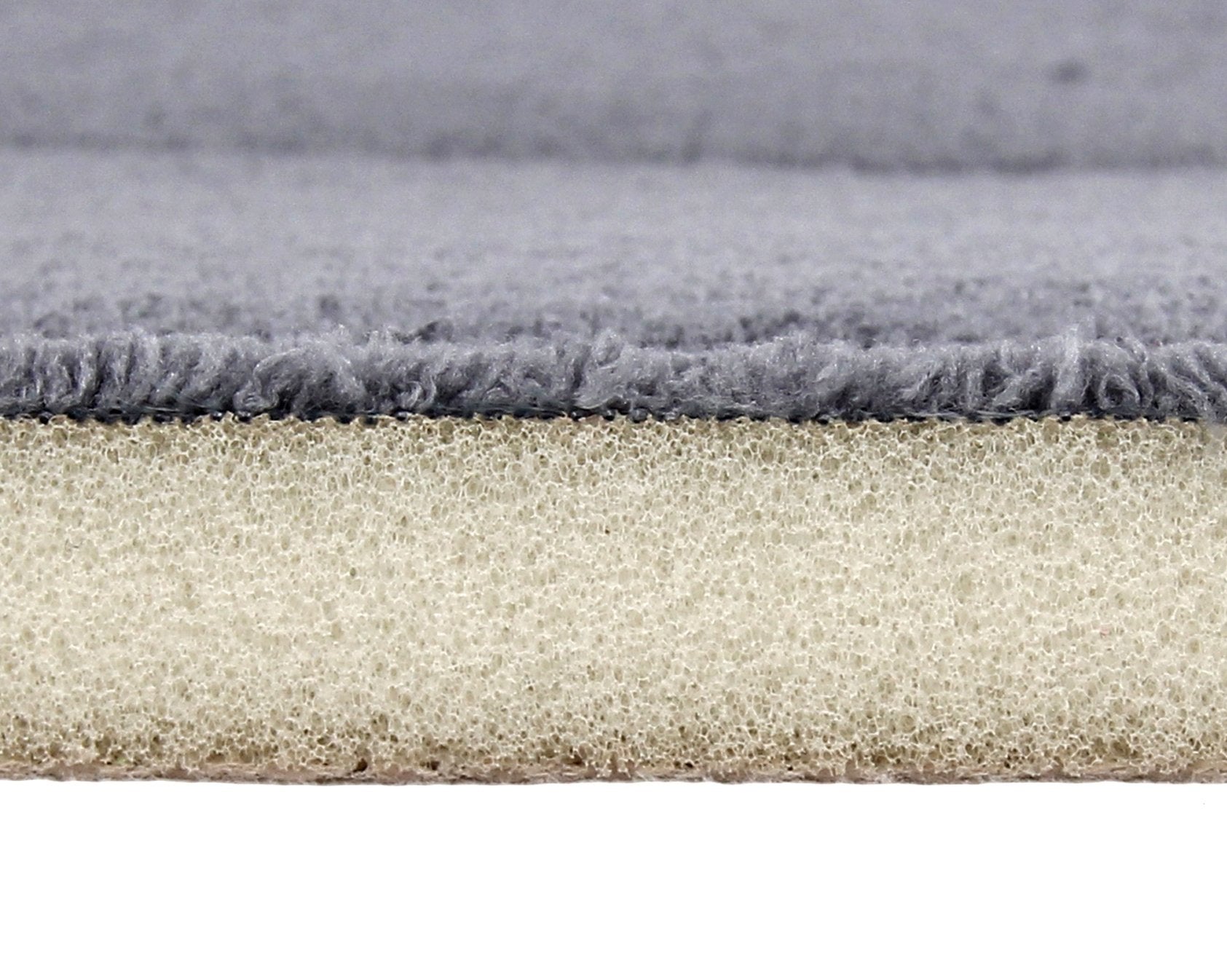 FABBRICA HOME Ultra-Soft Extra-Thick Memory Foam Bath Mat (21 in x 34 in  Slate Grey)