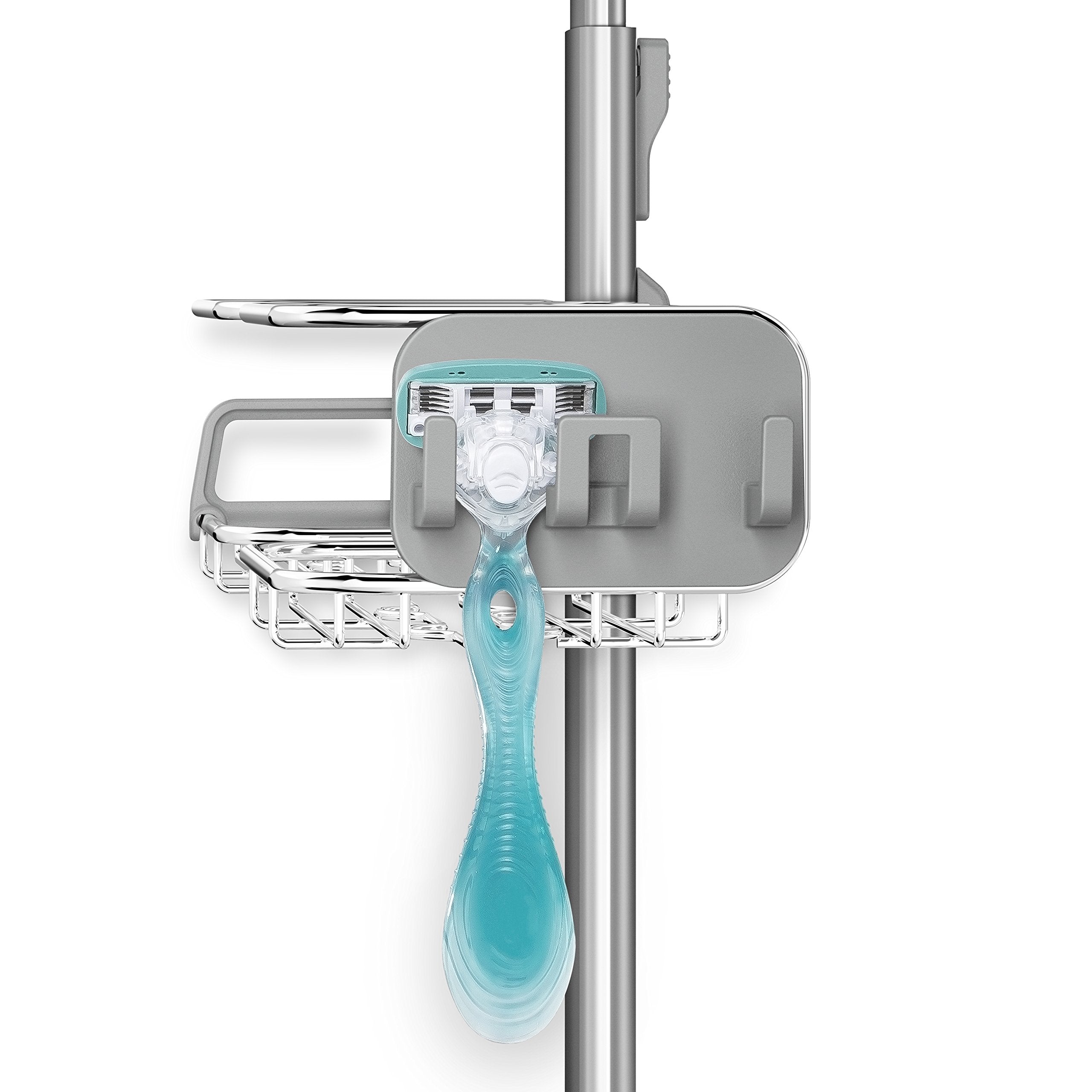 Simplehuman Adjustable And Extendable Shower Caddy Xl, Stainless Steel And Anodized Aluminum