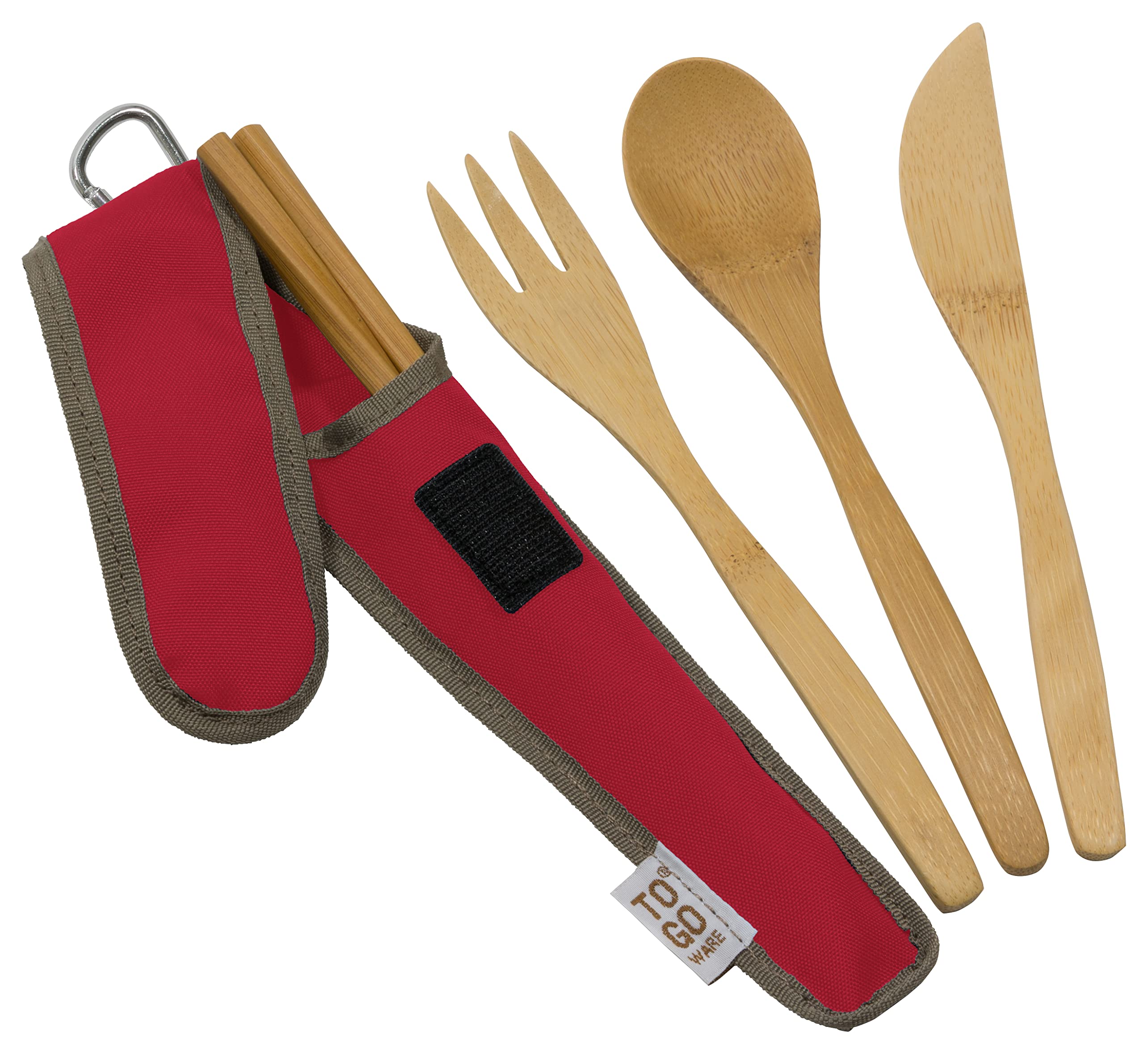 To Go Ware Repeat Bamboo Utensil Set - Cayenne (Red), 1 Ea