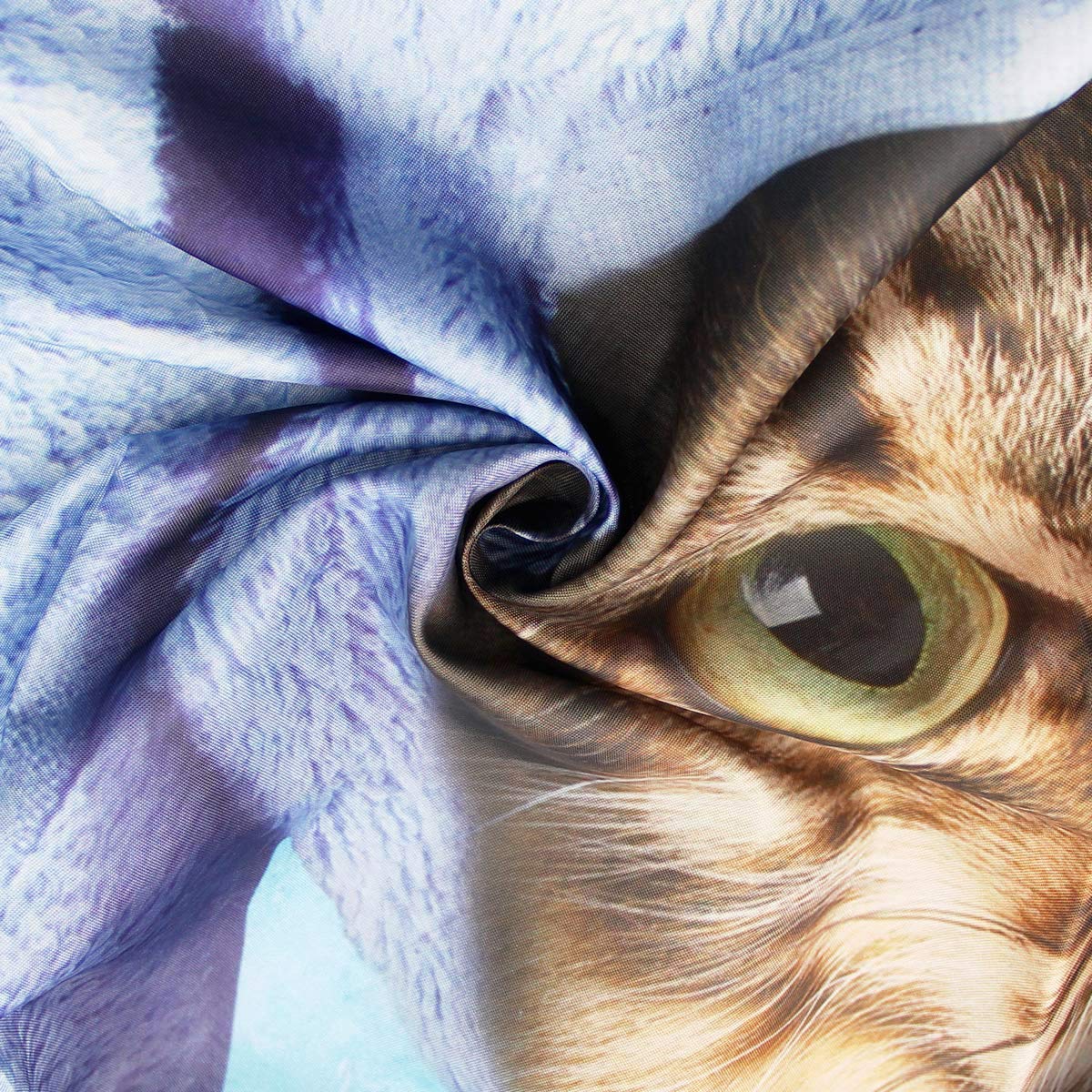 Riyidecor Funny Bathing Cat Shower Curtain 72Wx72H Kids Cute Cartoon Animal Kitten Yellow Rubber Duck Head 12 Pack Plastic Fabri