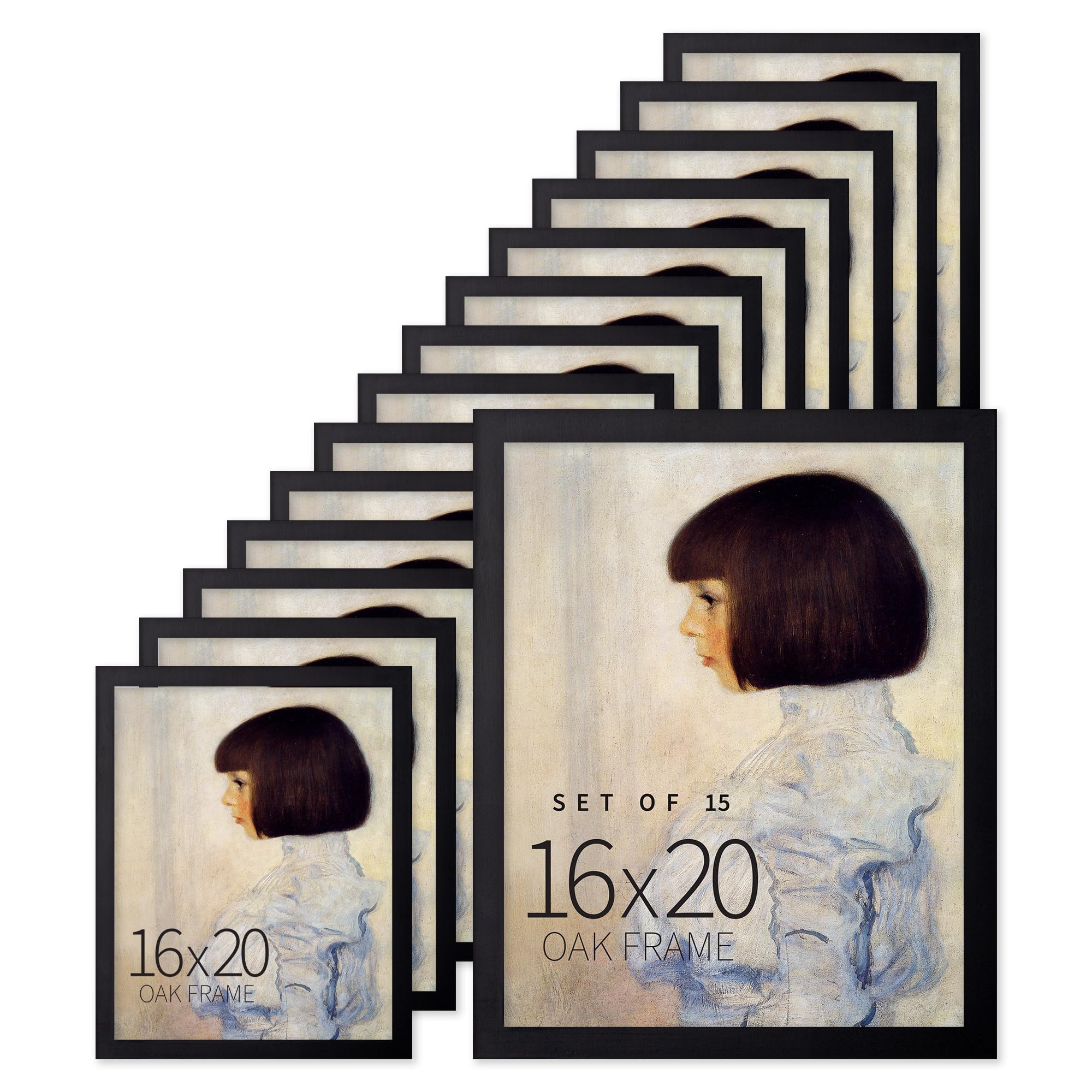 Poster Master 16''X20'' Black Wood Frames - 16X20 Poster Frames - Frame For Wall Art - Frame For Poster - 16X20 Frame Wood - Art