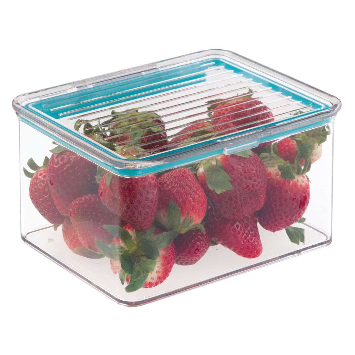 Idesign Plastic Bpa-Free Pantry Food Storage Organizer Bin With Air-Tight Hinged Lid, 1.5 Quart Container For Kitchen, Fridge, F