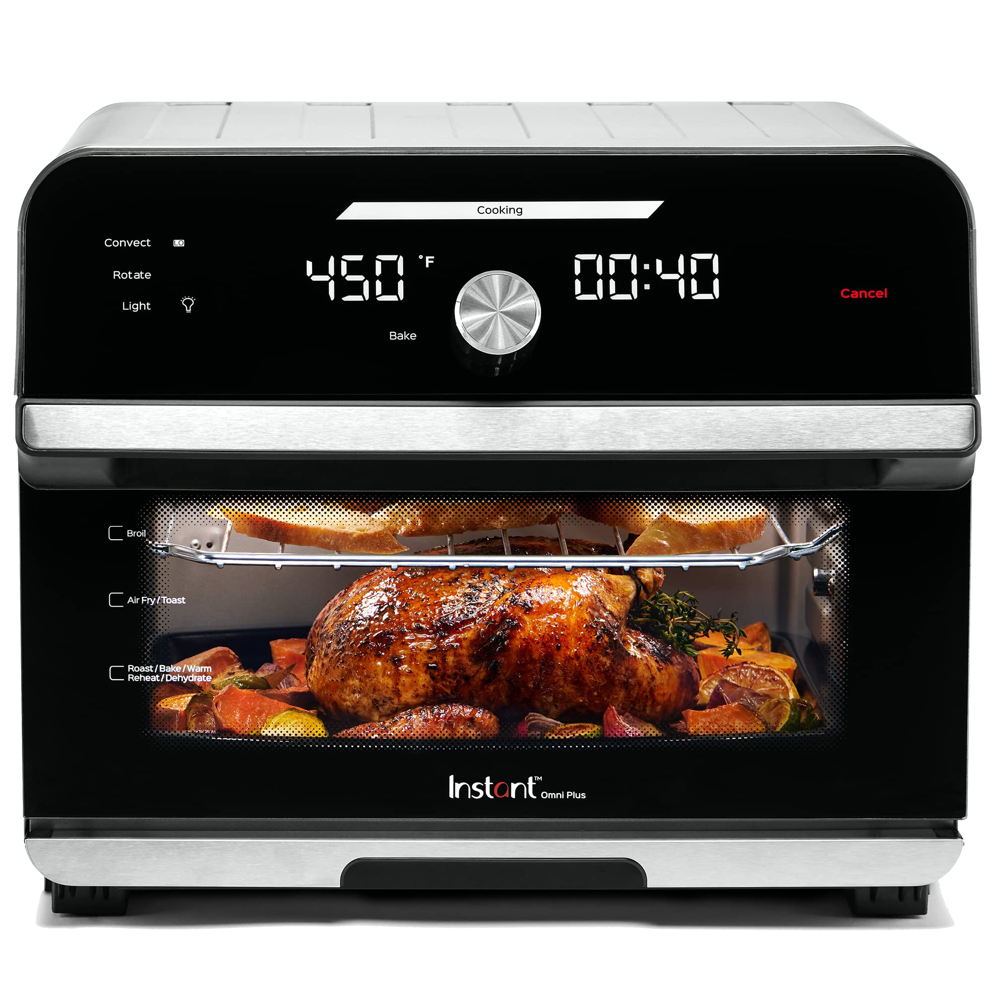 6010894 TOASTER OVEN STL 18L Instant Pot Omni Plus Stainless Steel Black Toaster Oven 15.7 in. H X 16.5 in. W X 13.9 in. D (Pack of 1)