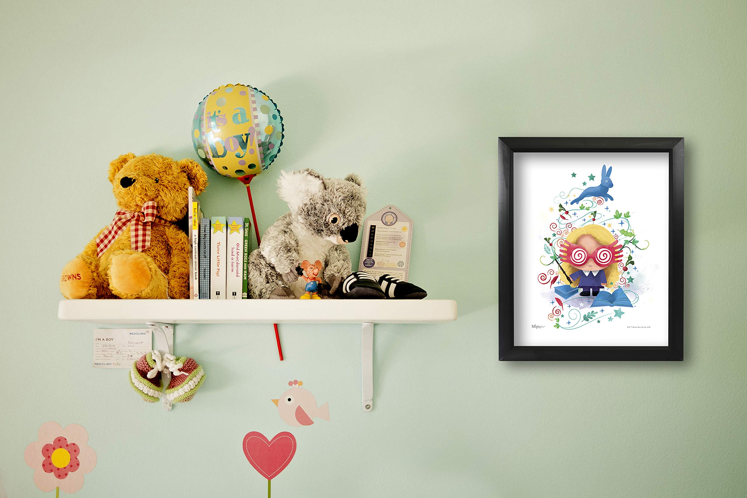 MIGHTYPRINT Harry Potter Sleek  Modern  Minimalist Framed Wall Art Luna Lovegood Water Color NOT MADE OF PAPER for Kid Baby Nursery Dorm By Trend Setters Ltd.