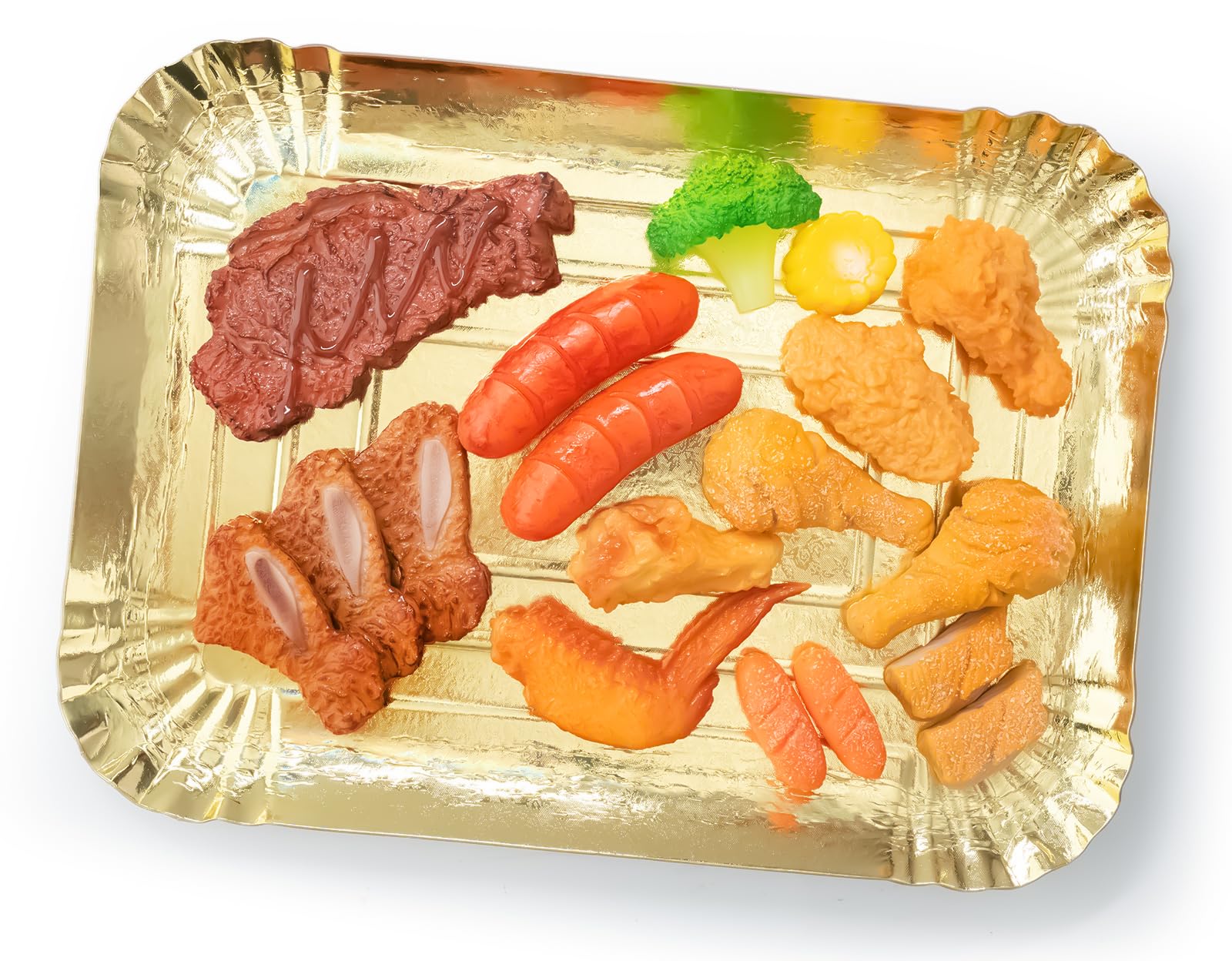 10 Pcs Gold Rectangle Trays, Heavy Duty Disposable Paper Cardboard For Platters, For Elegant Dessert Table Serving Parties, Cupc