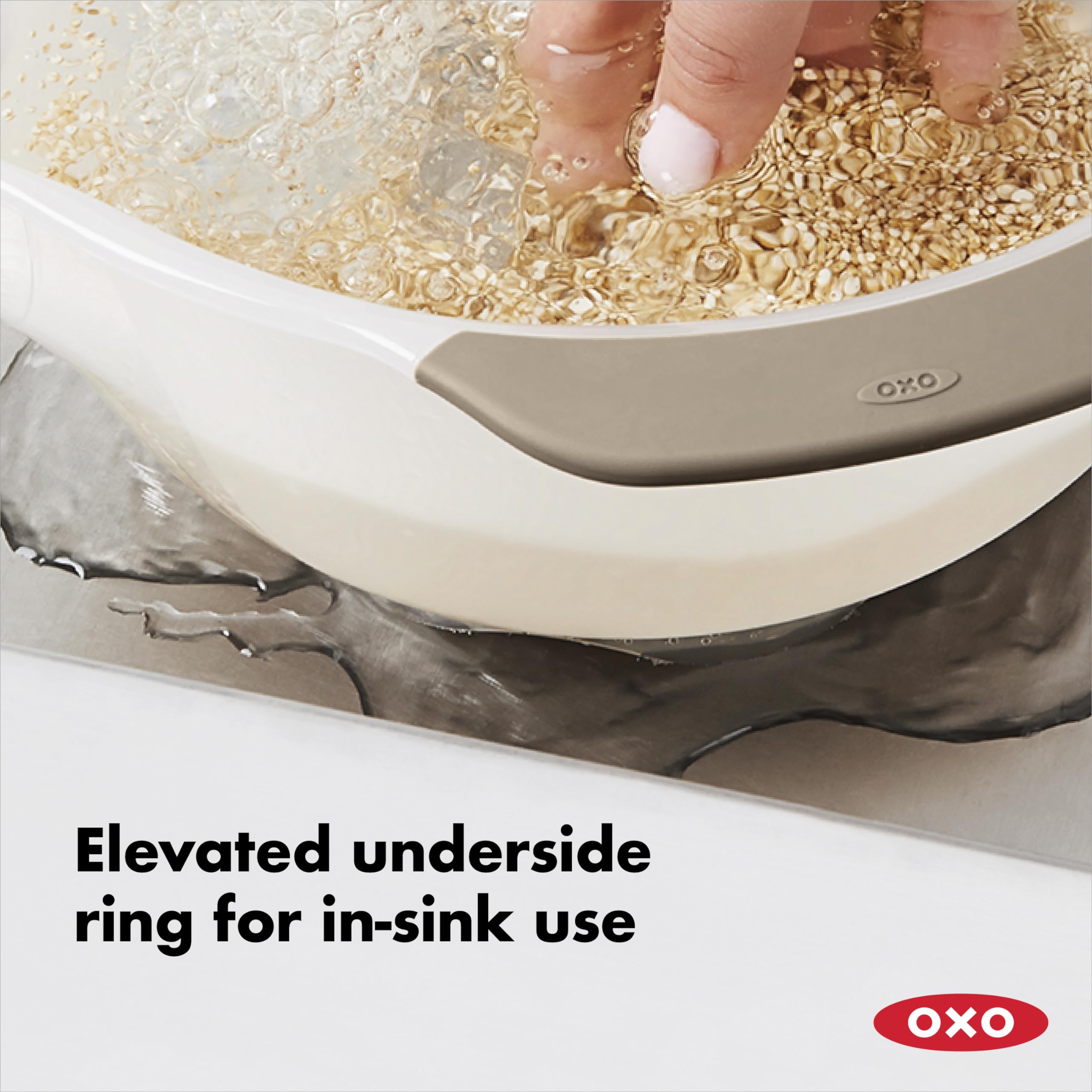 Oxo Good Grips Rice & Small Grains Washing Colander, 15.4 X 23.3 X 13.9 Cm