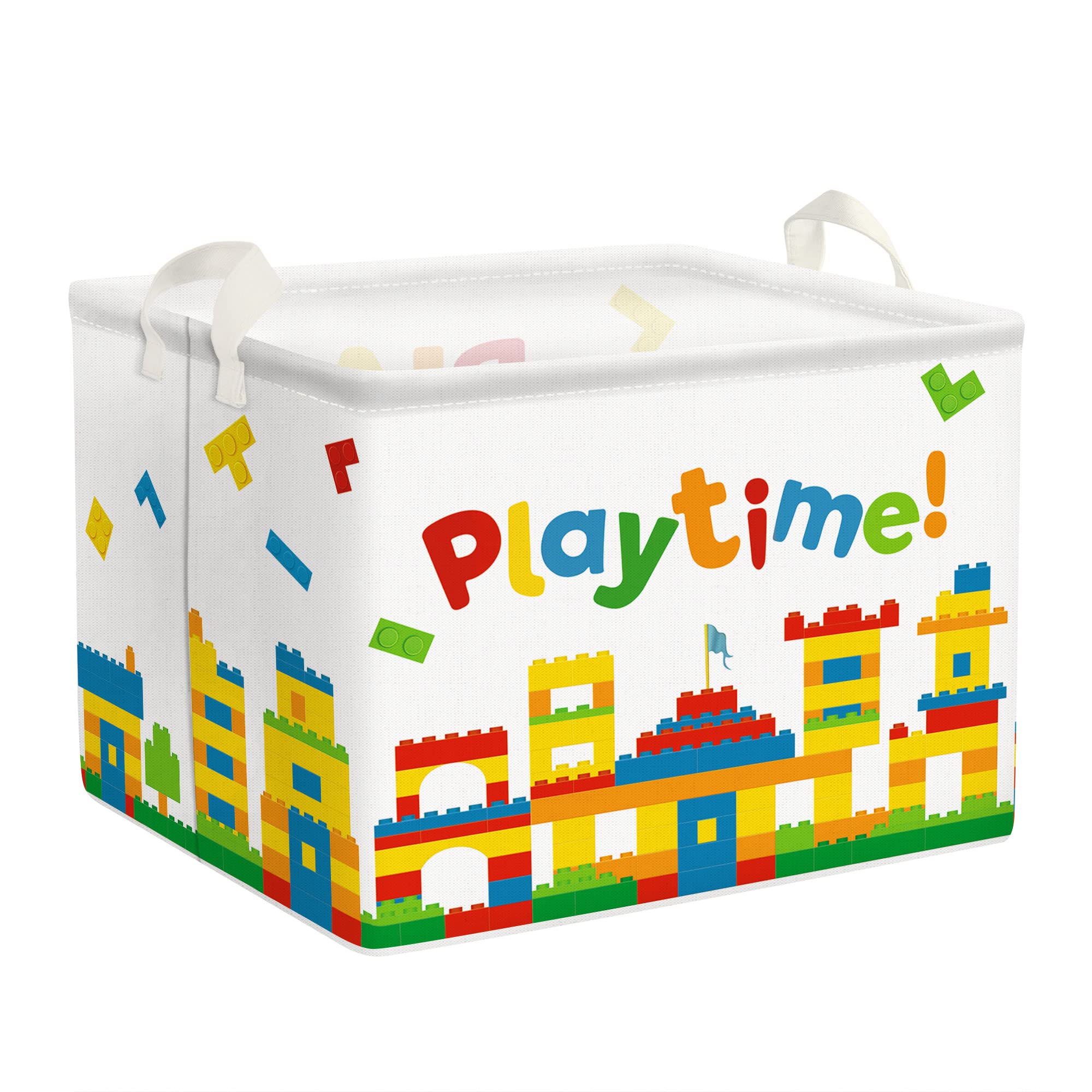 Clastyle Building Blocks Baby Toy Basket Back To School Classroom Book Shelf Basket Rectangle Clothes Towel Storage Bin For Kid