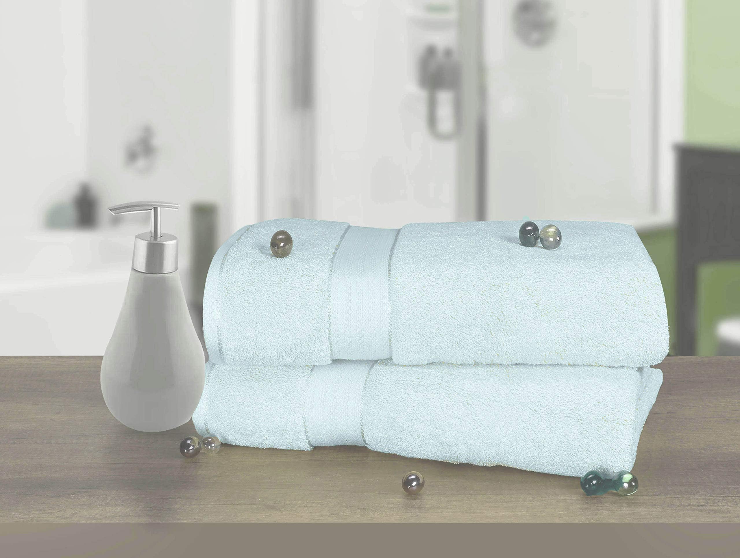 Glamburg 700 Gsm Premium Oversized Extra Large Cotton Bath Sheet 35X70-100% Combed Cotton - Luxury Hotel & Spa Quality - Durable