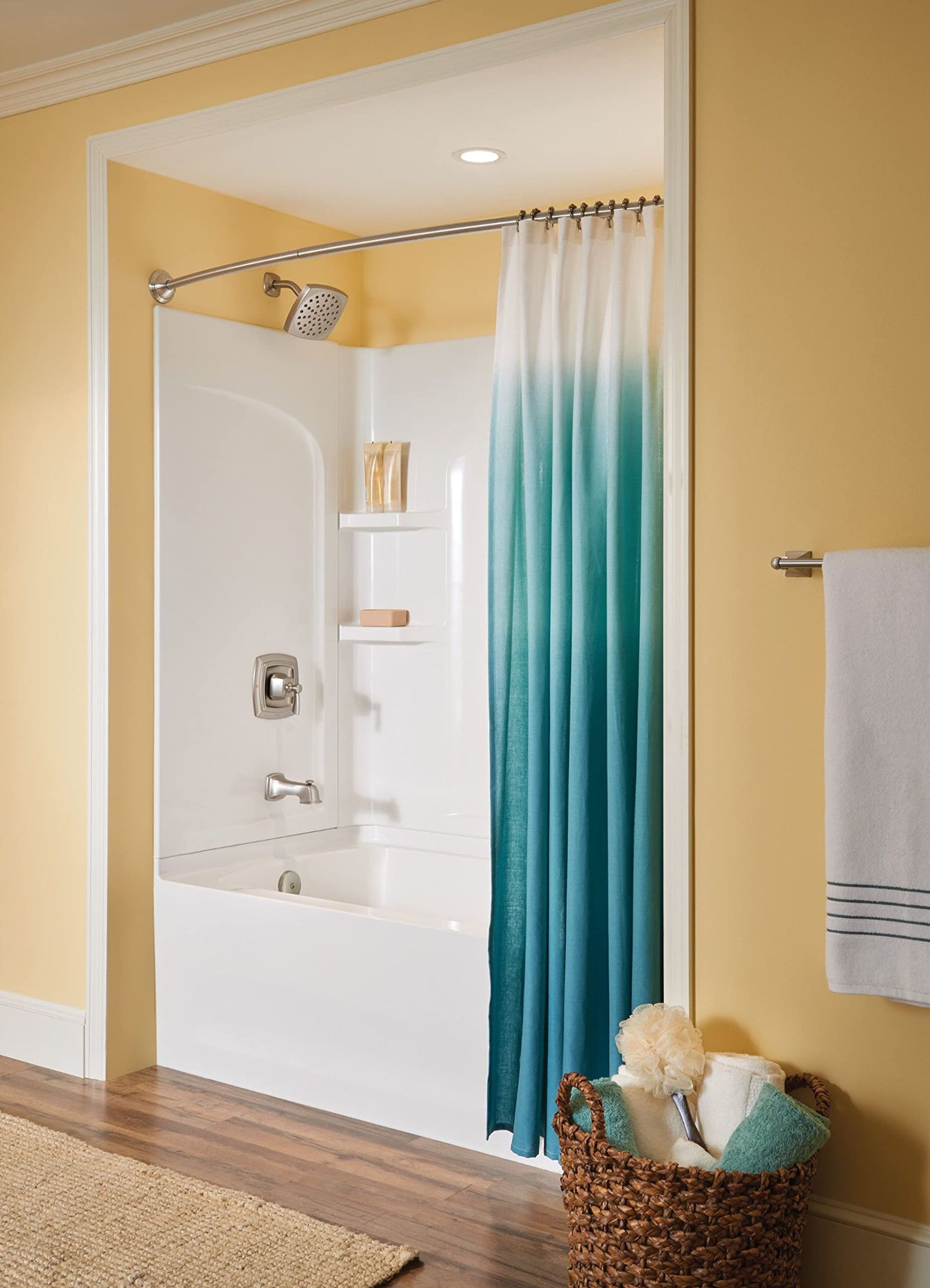 Moen Dn8318Bn Retreat 18-Inch Single Towel Bar, Brushed Nickel